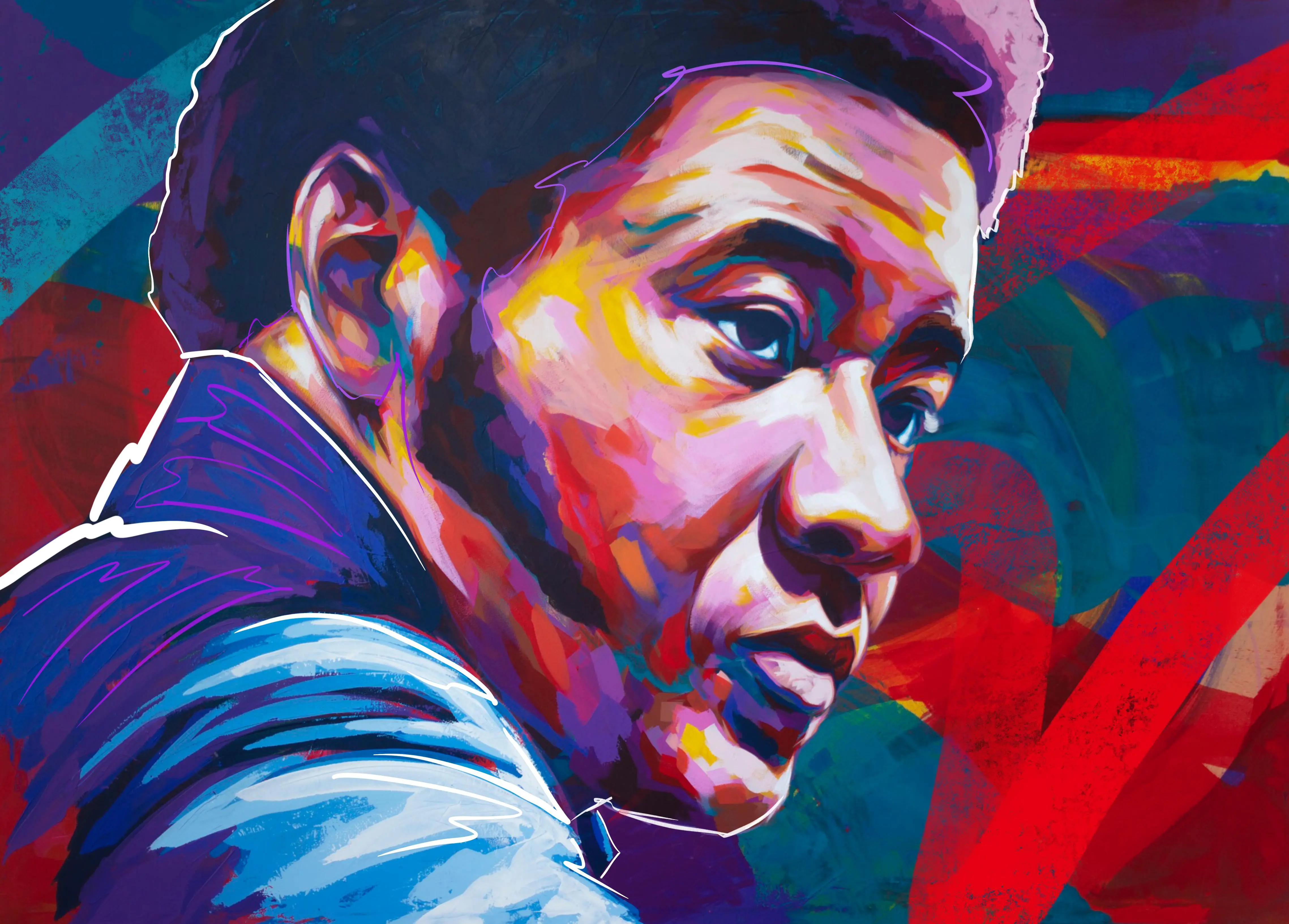 Paying Homage with a painting of Bill Withers - RIP | Scrolller