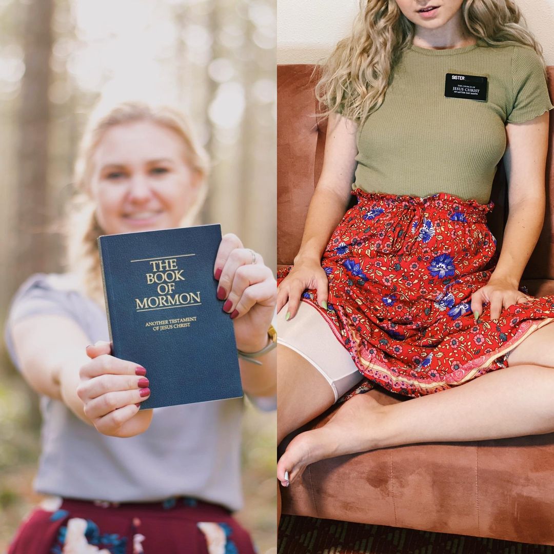 perfect mormon girl vs. now ️ @cumfollowme on onlyfans Scrolller
