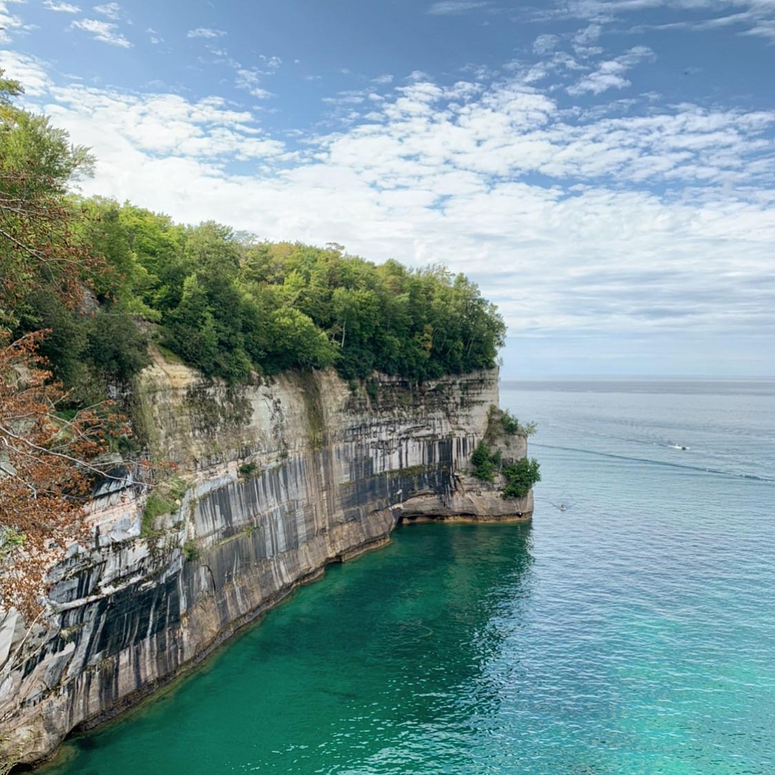 Pictured rocks in the summer is absolutely gorgeous. | Scrolller