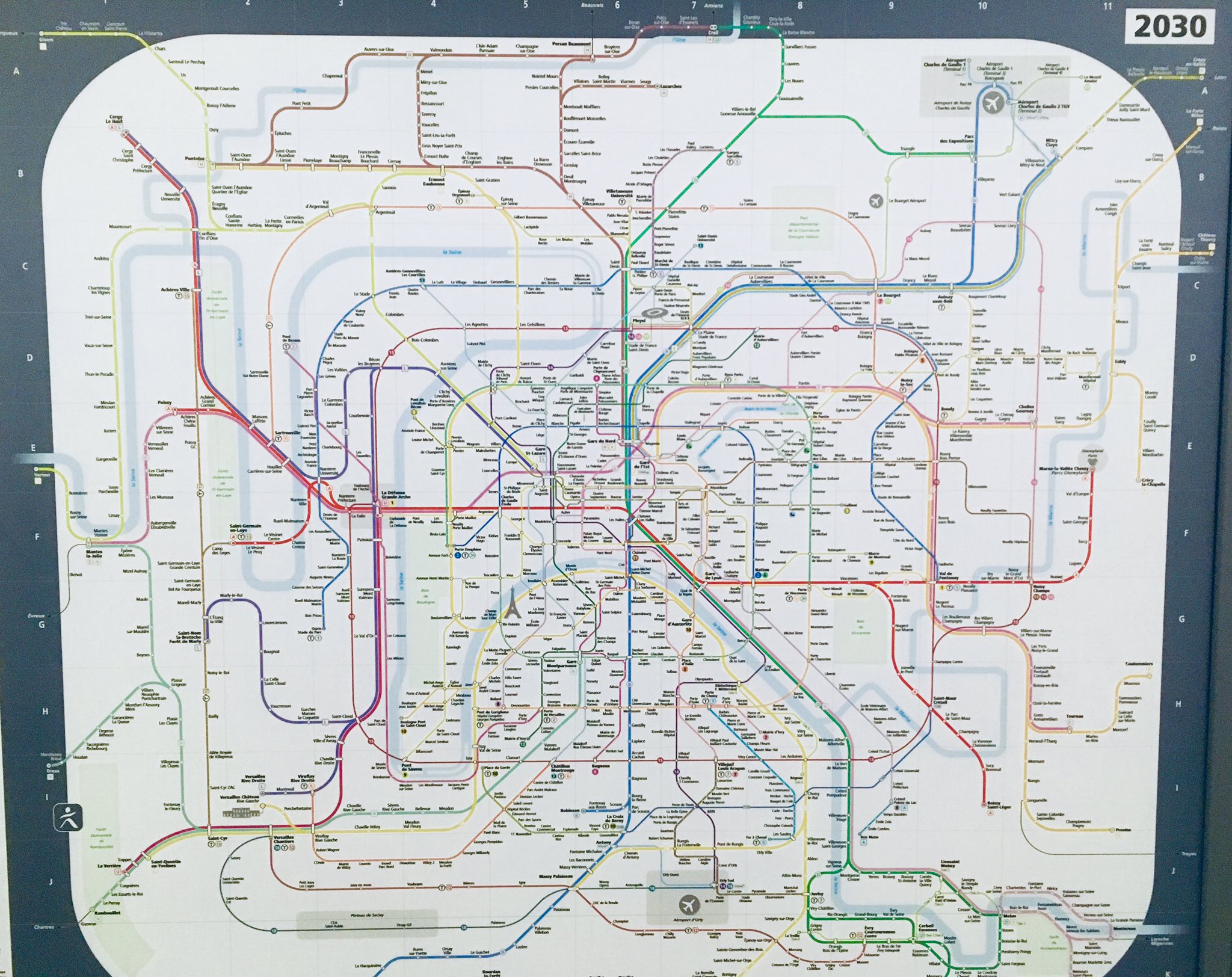 Plan Ratp Plan du réseau de transports en commun de paris en 2030 | Scrolller