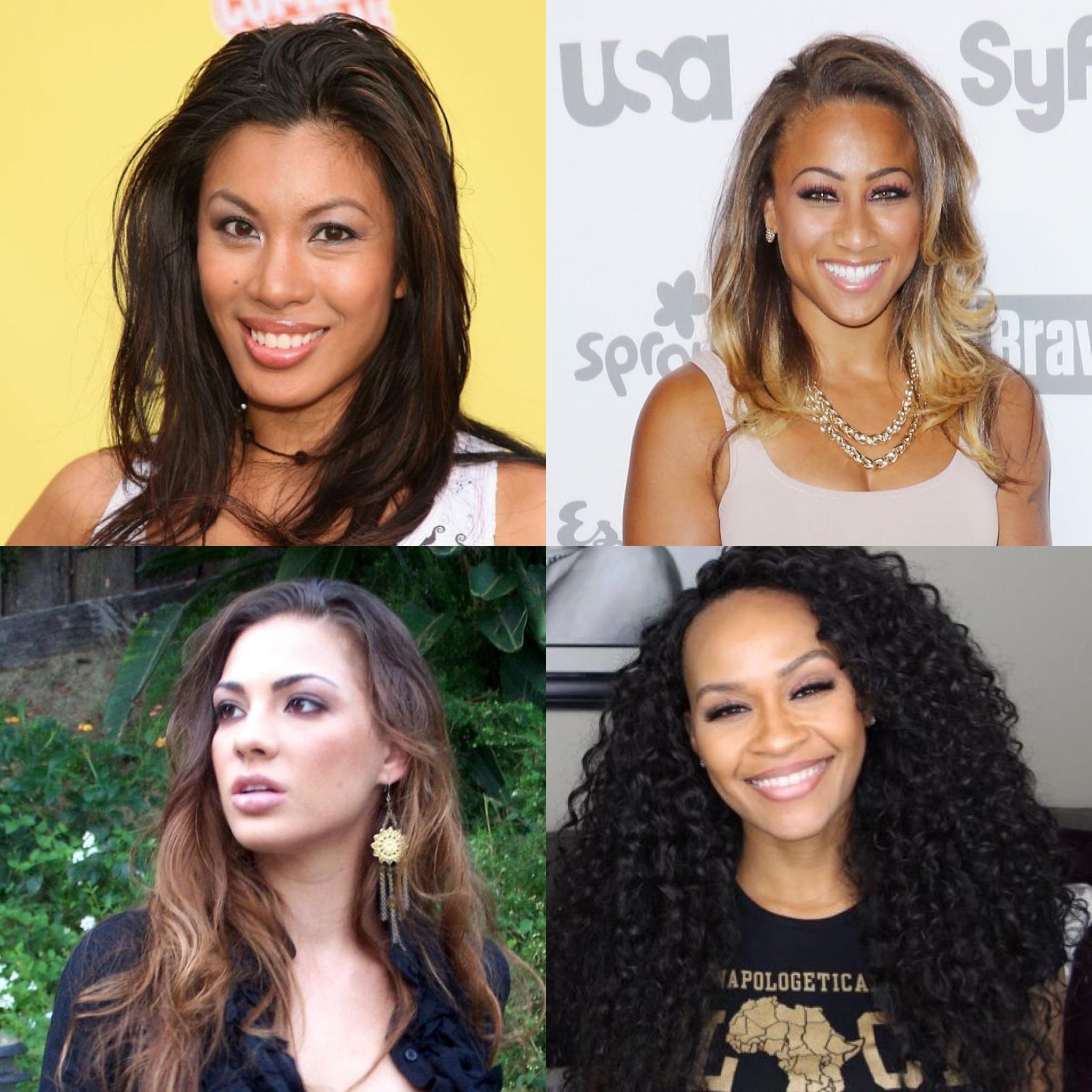 Prettiest Flavor of Love contestants Smiley, Hoopz, Myammee, and Krazy