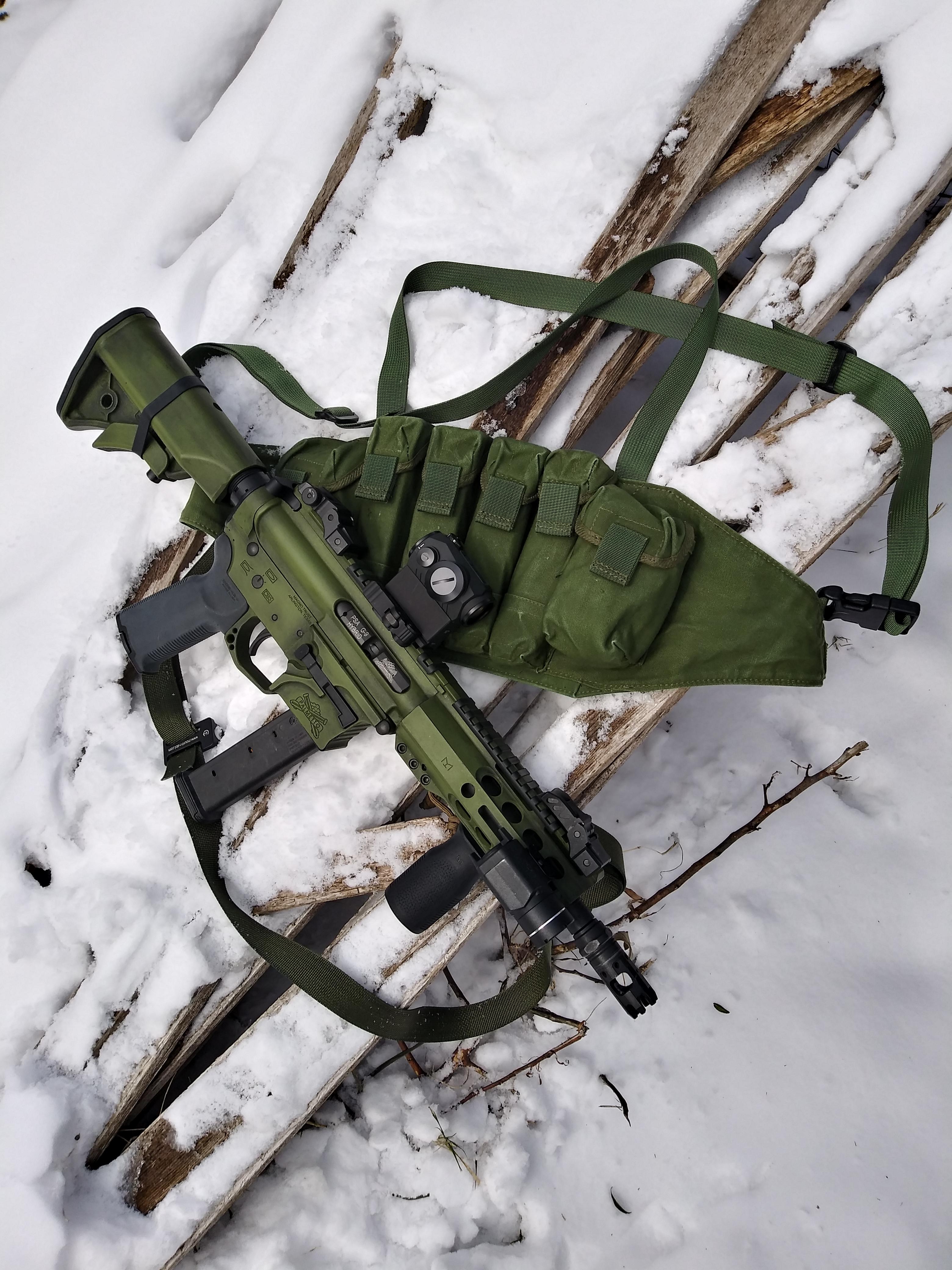 PSA PA-X9 SBR w/ modified Chicom Type 79 SMG chest rig. | Scrolller