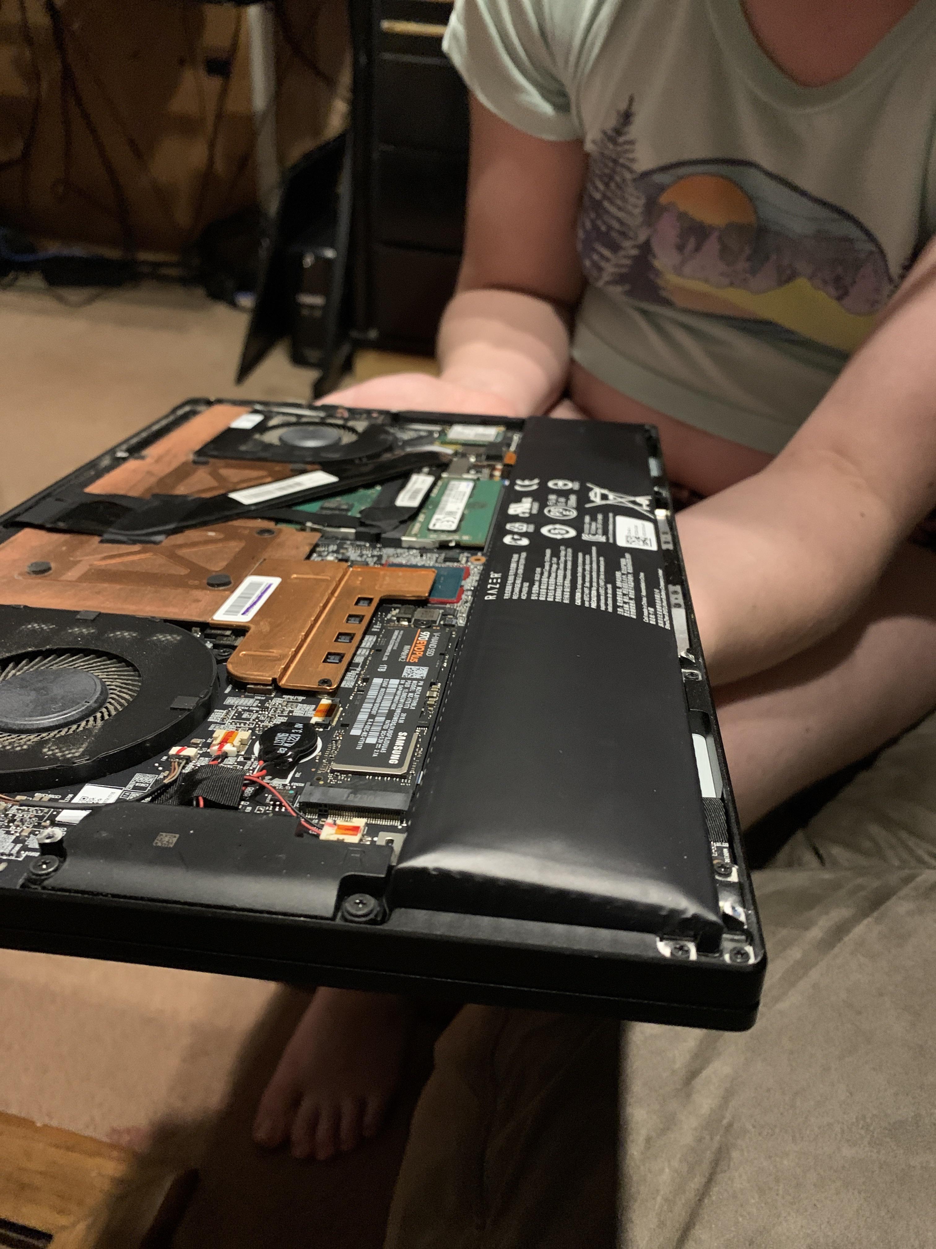 Razer Laptop. I was wondering why the touchpad wasn’t working. Scrolller