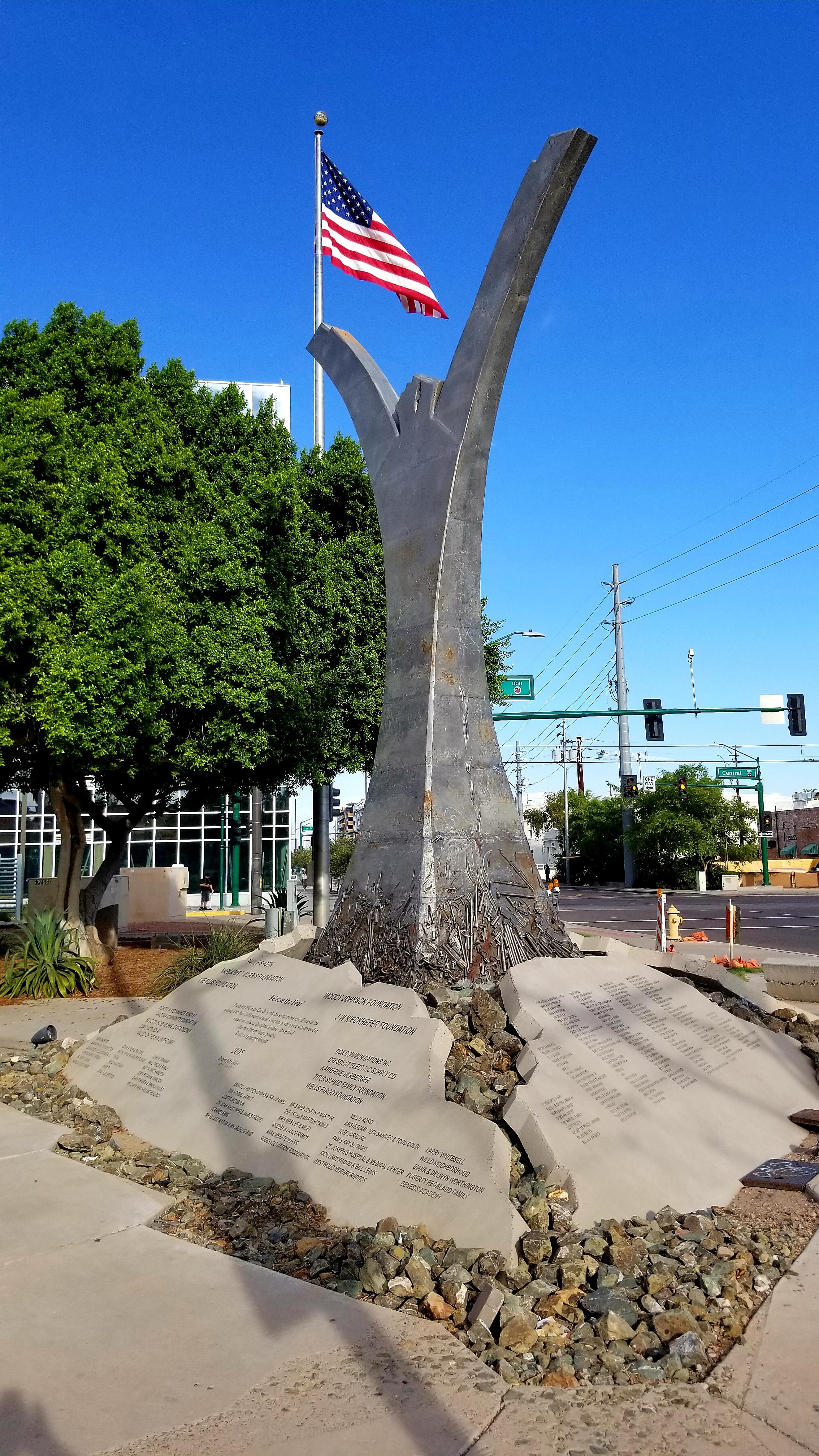 "Release the Fear" sculpture... took 10 years to make and was cast from