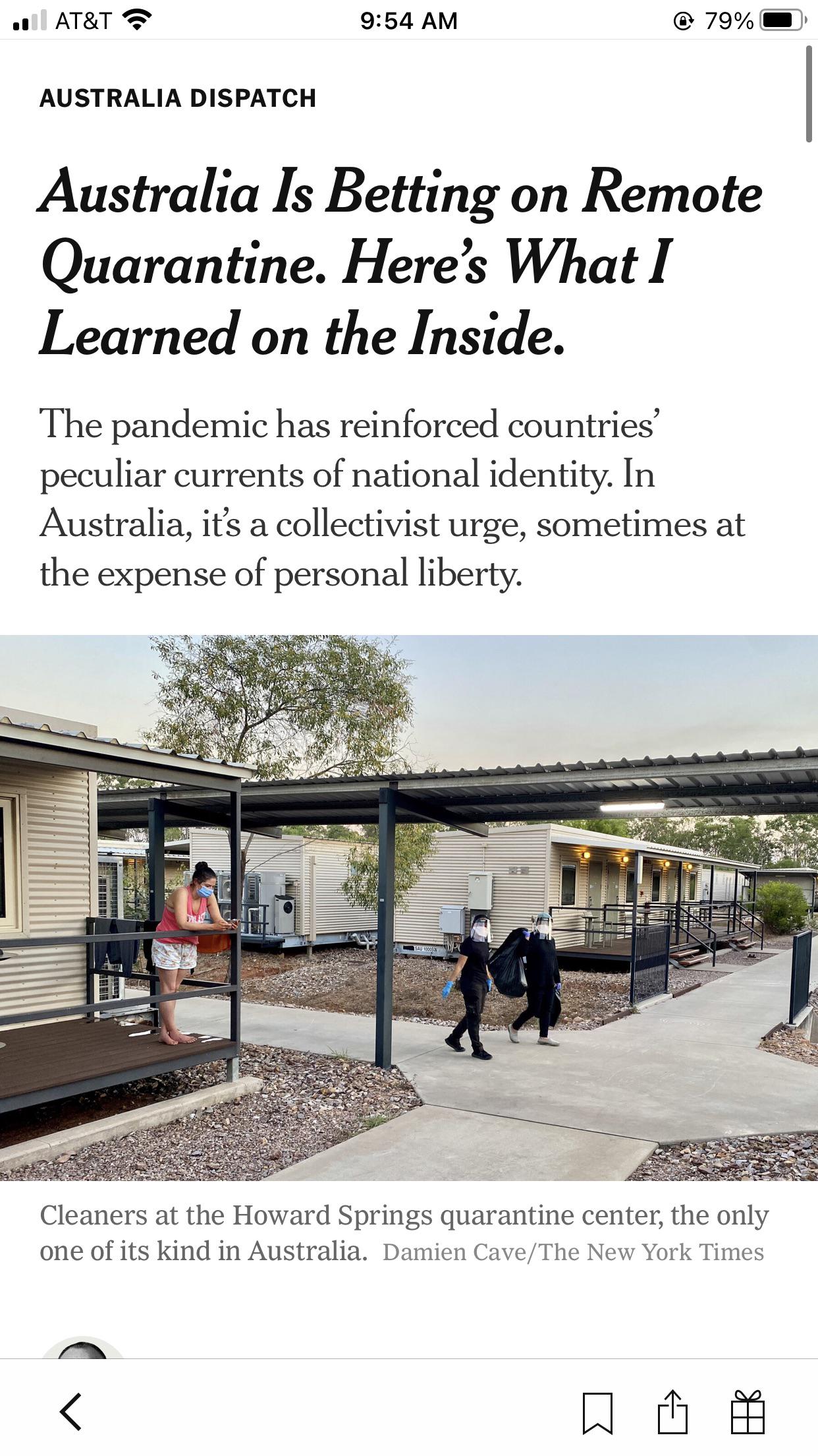 “Remote” quarantine in Australia. Aka quarantine camps. Scrolller