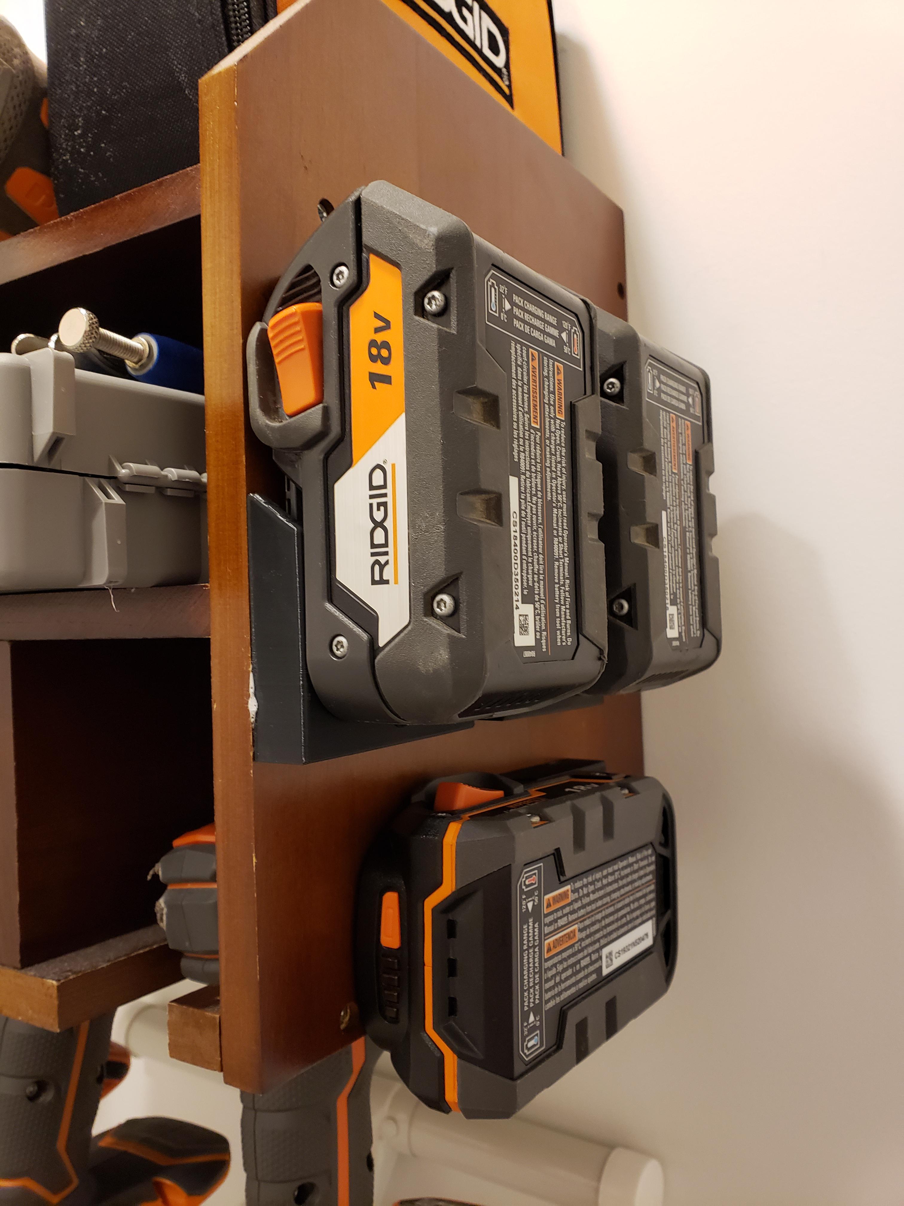Ridgid power tool battery mounts Scrolller