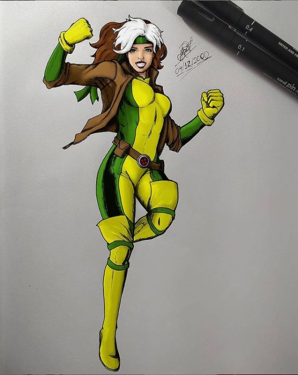 Rogue drawing made by me, and painted on photoshop. IG: @ogato_ajato ...