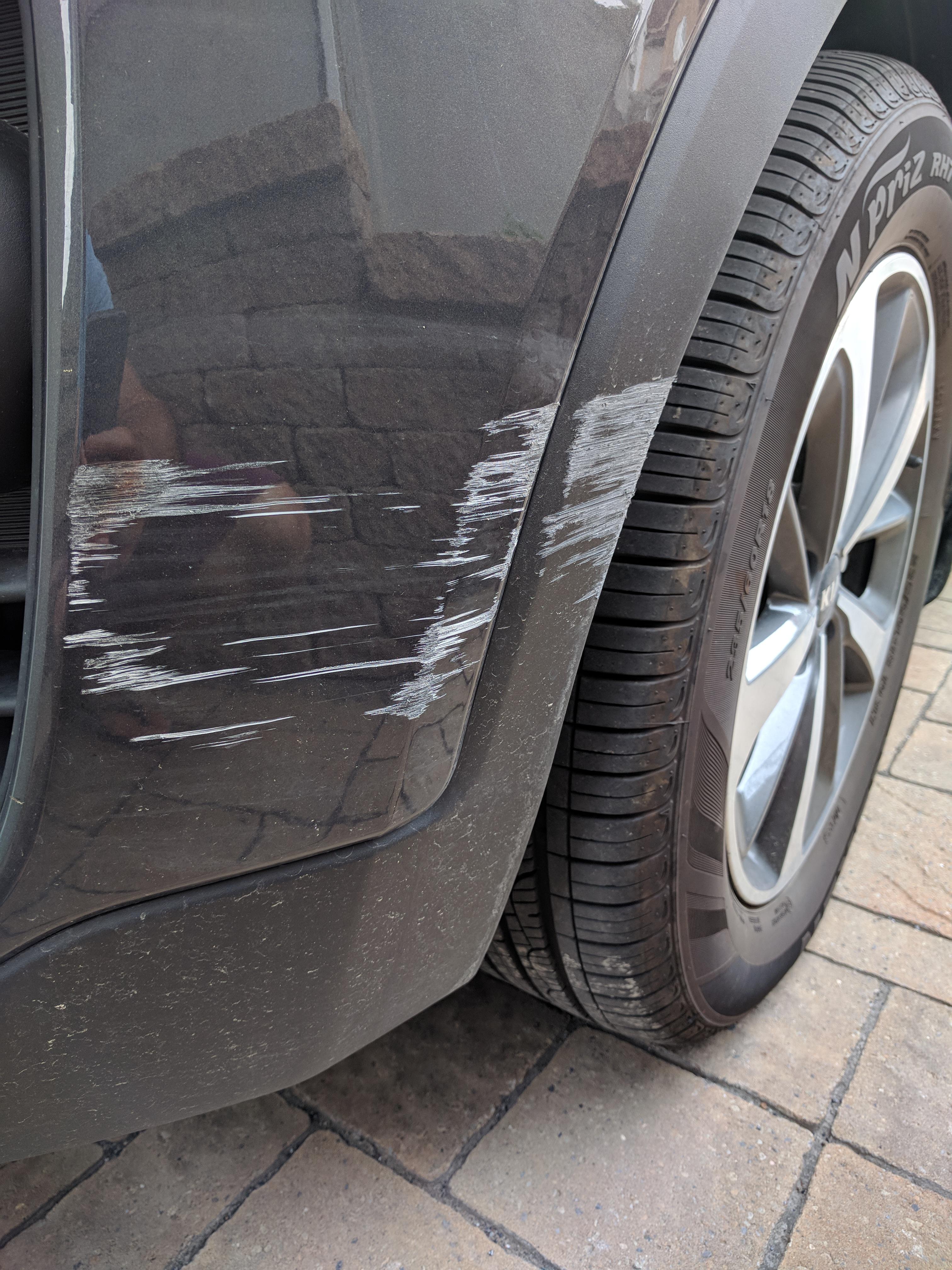 Scratched bumper - any way to DIY fix it? | Scrolller