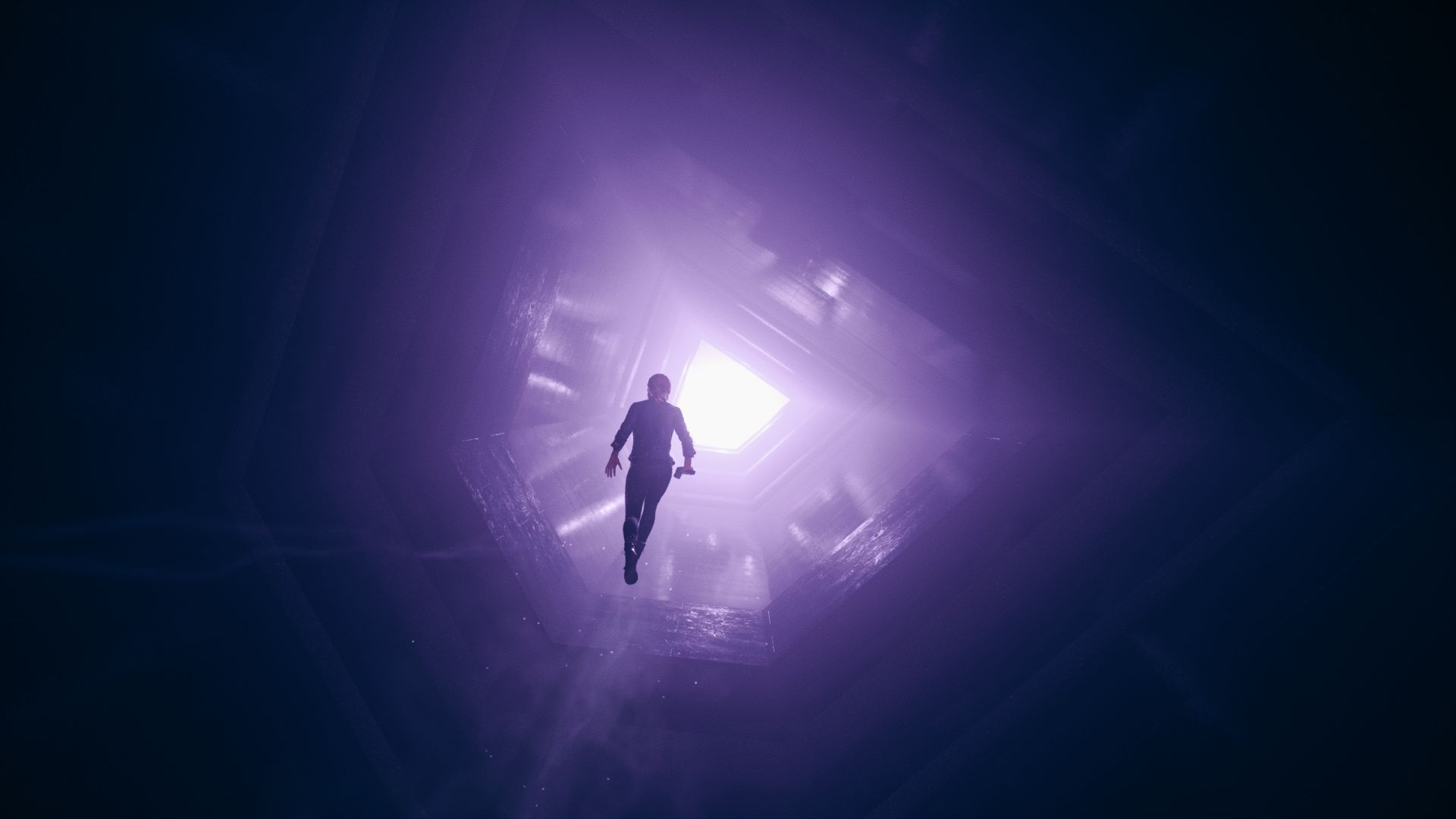 Screenshot from Control's Photo Mode. Edited with a vibrant filter ...