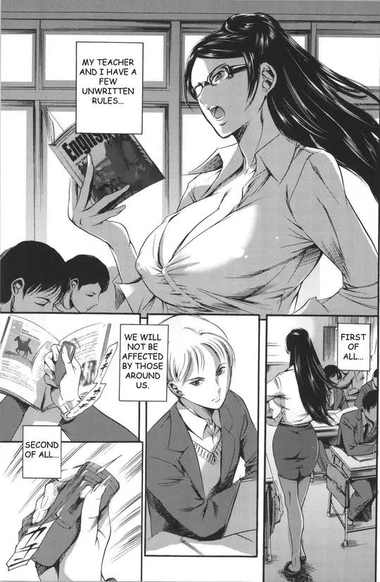 Busty teacher and student in a classroom engaging in oral sex and vaginal intercourse, Secret Promise by Tuna Empire