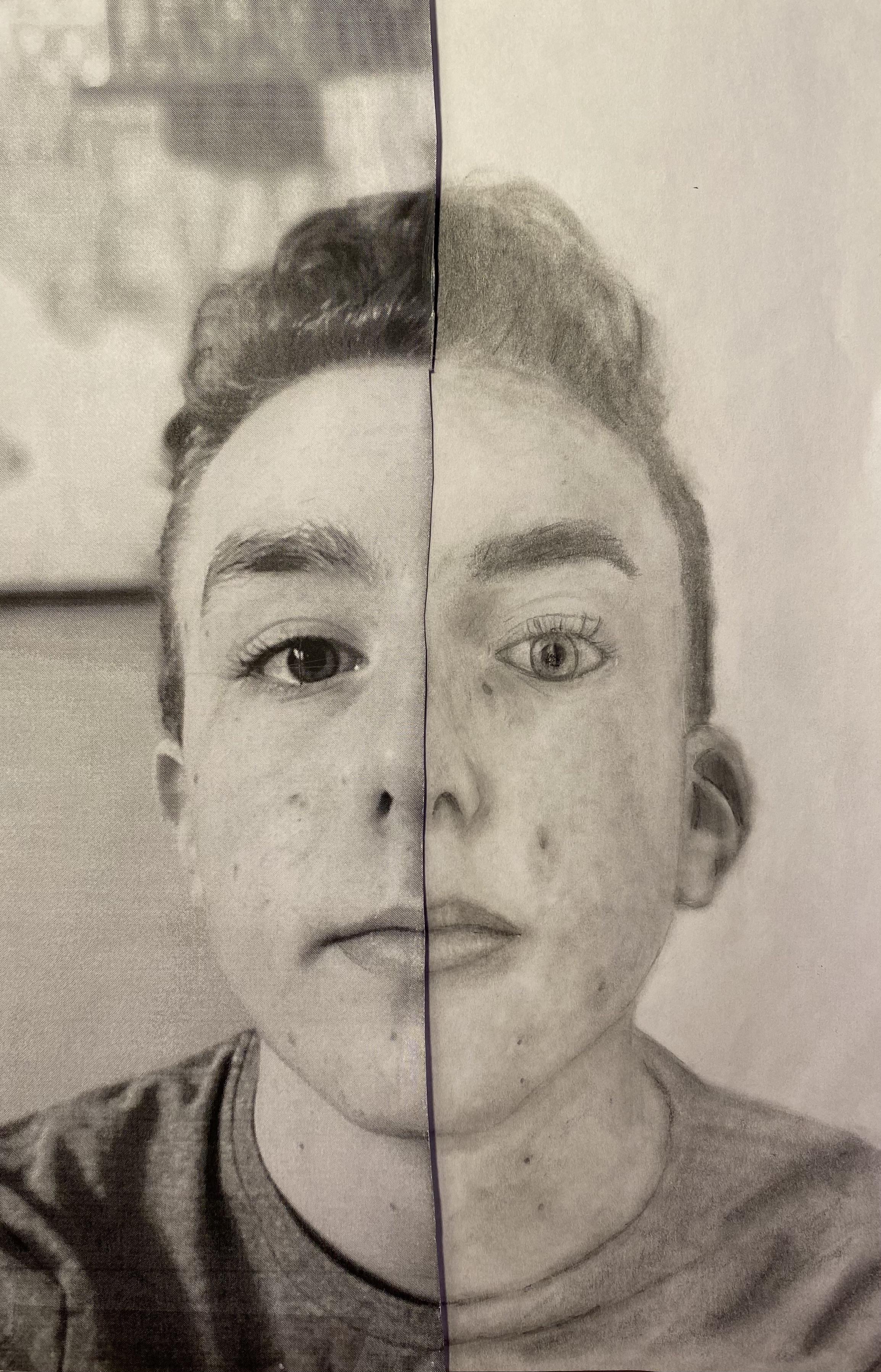 Self Portrait, Me, Drawing Pencils, 2021 Scrolller