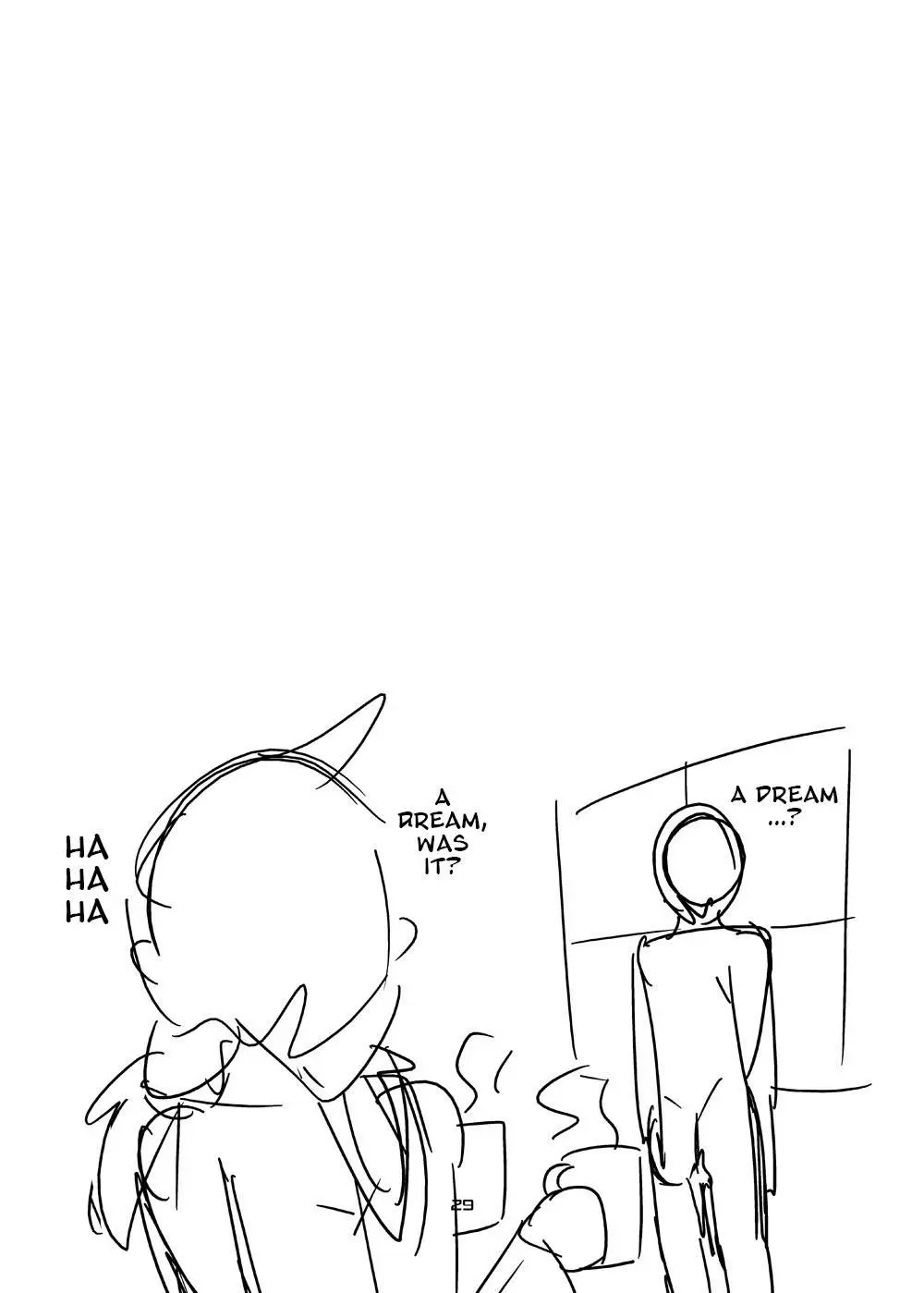 Alisphese VIII from Monster Girl Quest Beyond the End consuming a man in a vore manga sequence