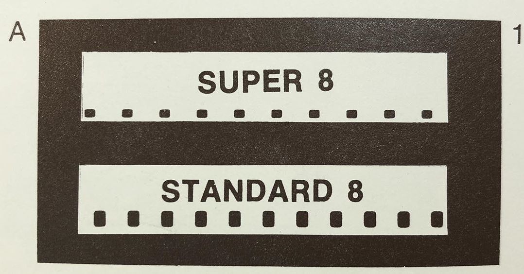 Simple visual difference between super 8 and regular 8. Super 8 advanced to smaller sprockets 