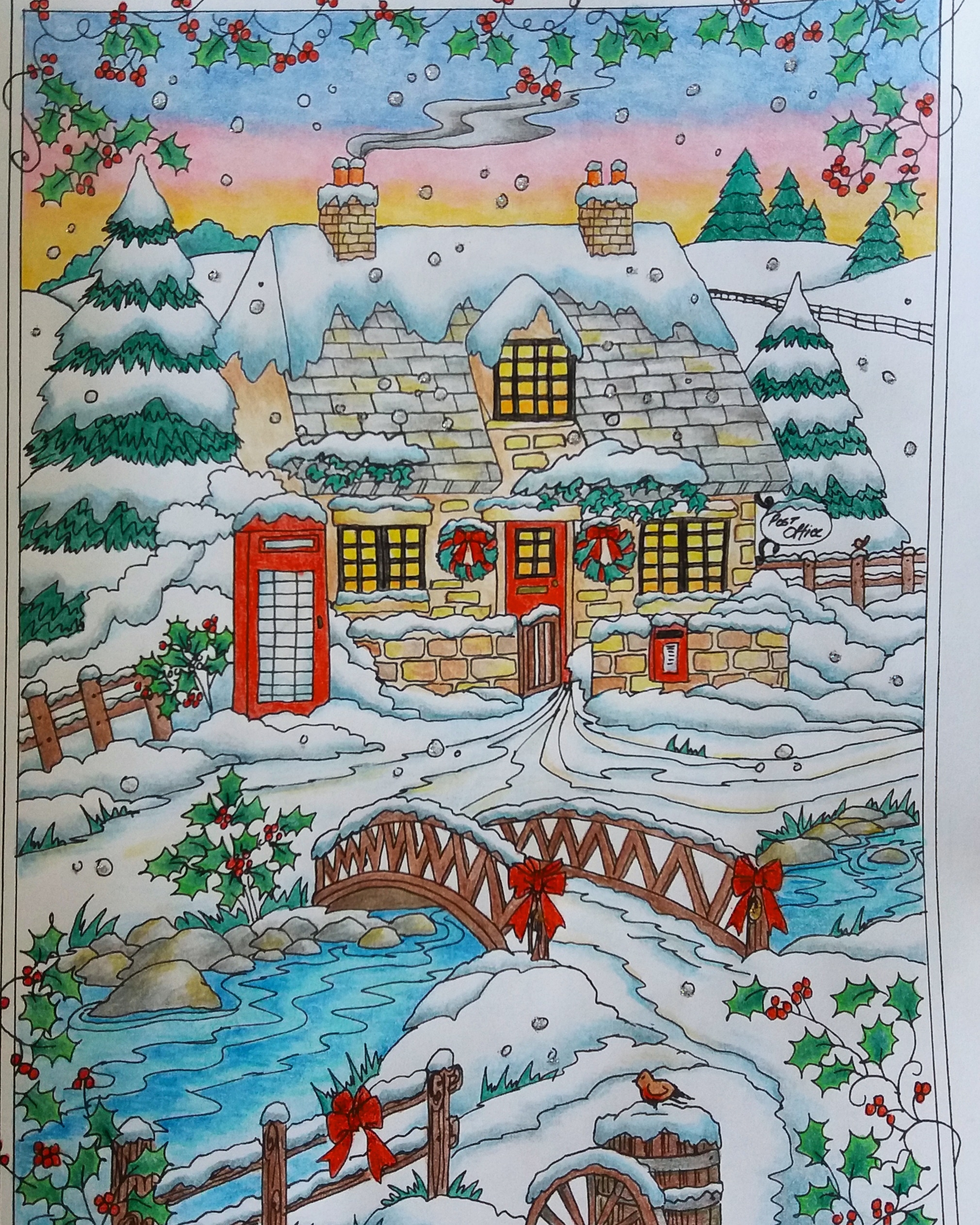 Snowy post office from Winter Wonderland by Teresa Goodridge. Scrolller