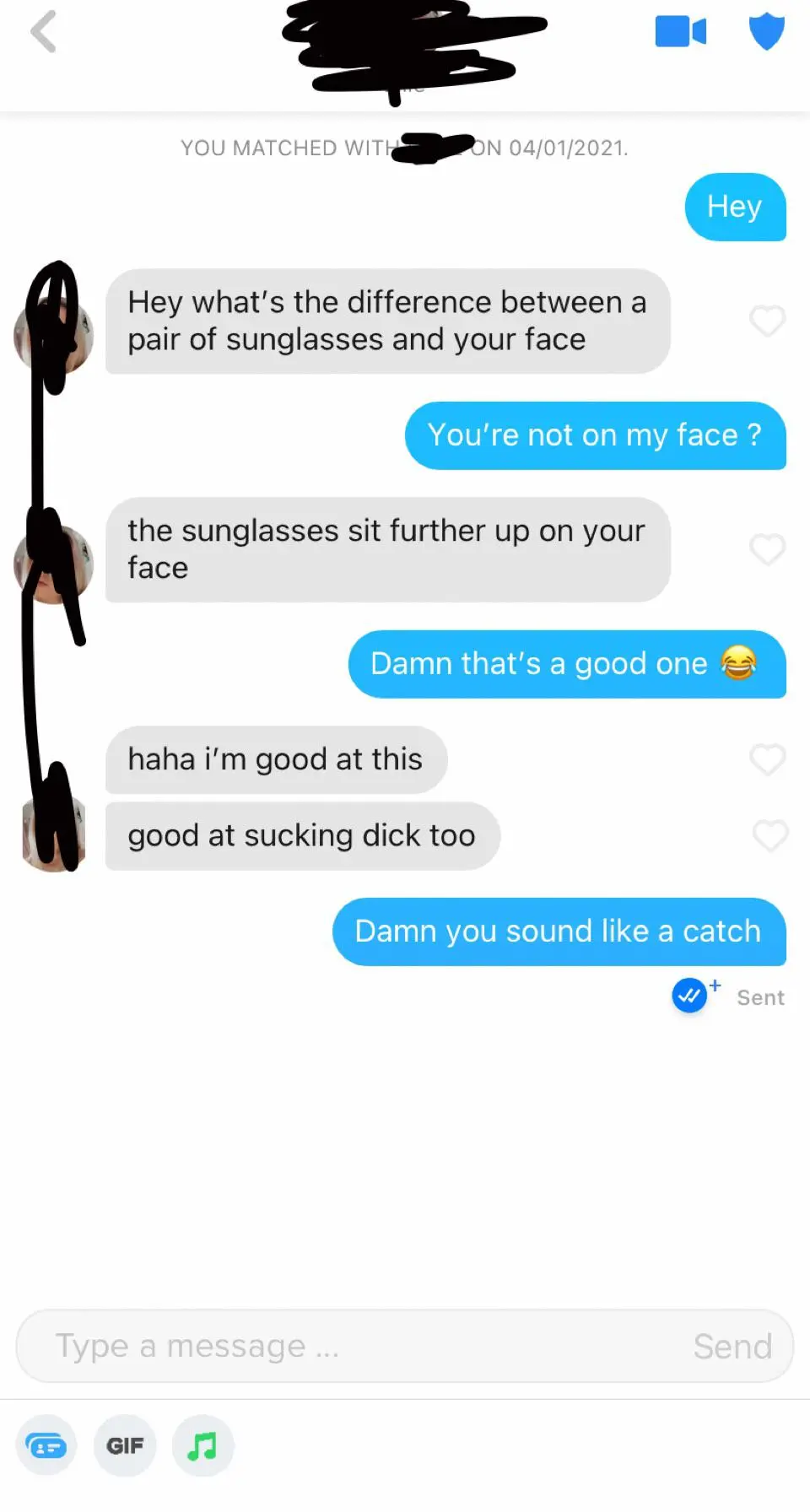 So I’m a super awkward guy around women and downloaded tinder because my friends pushed me into it after being single for 5 years and damn , now I know how all the girls feel