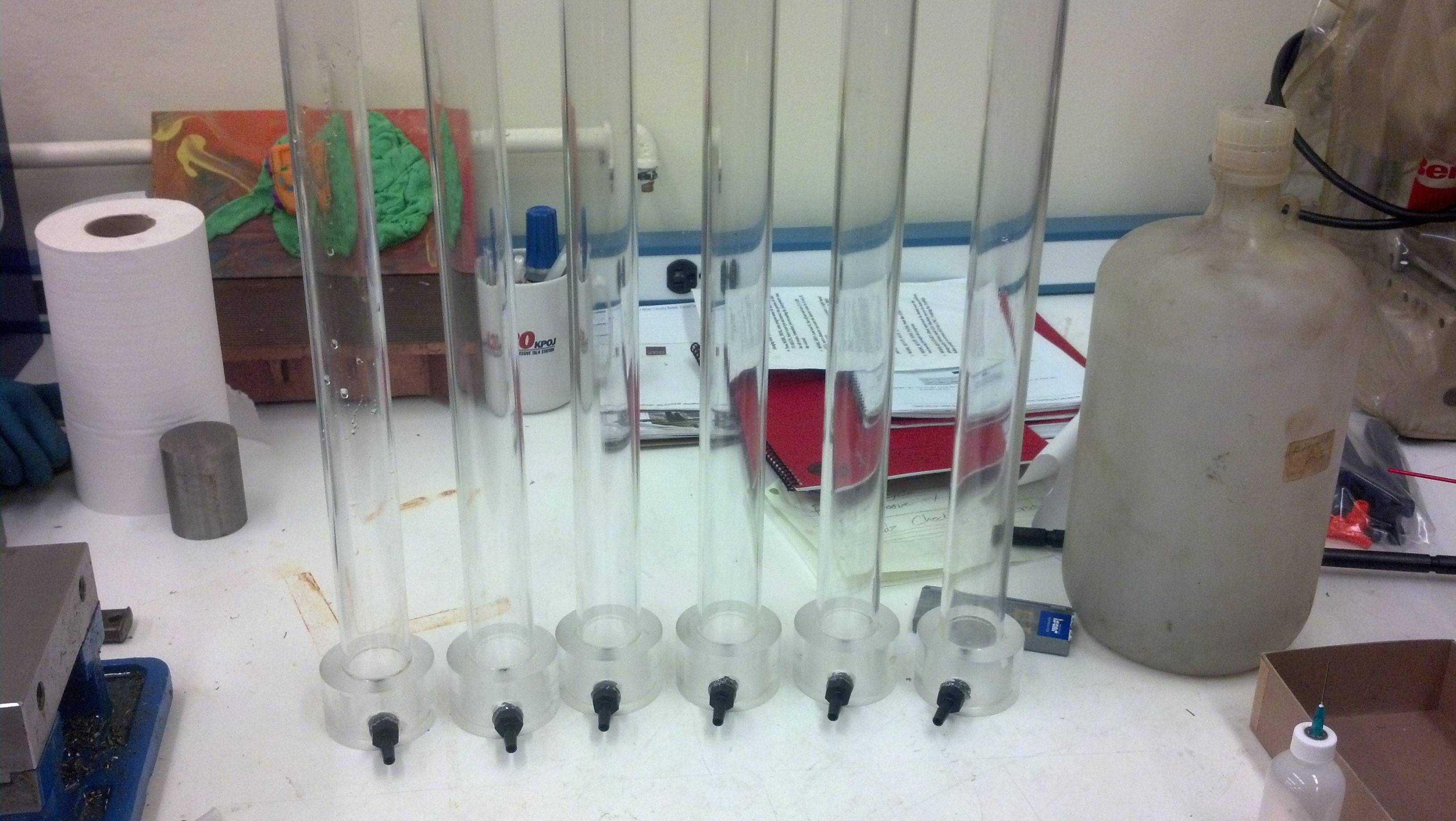 Some acrylic filter columns I made at work today. Scrolller