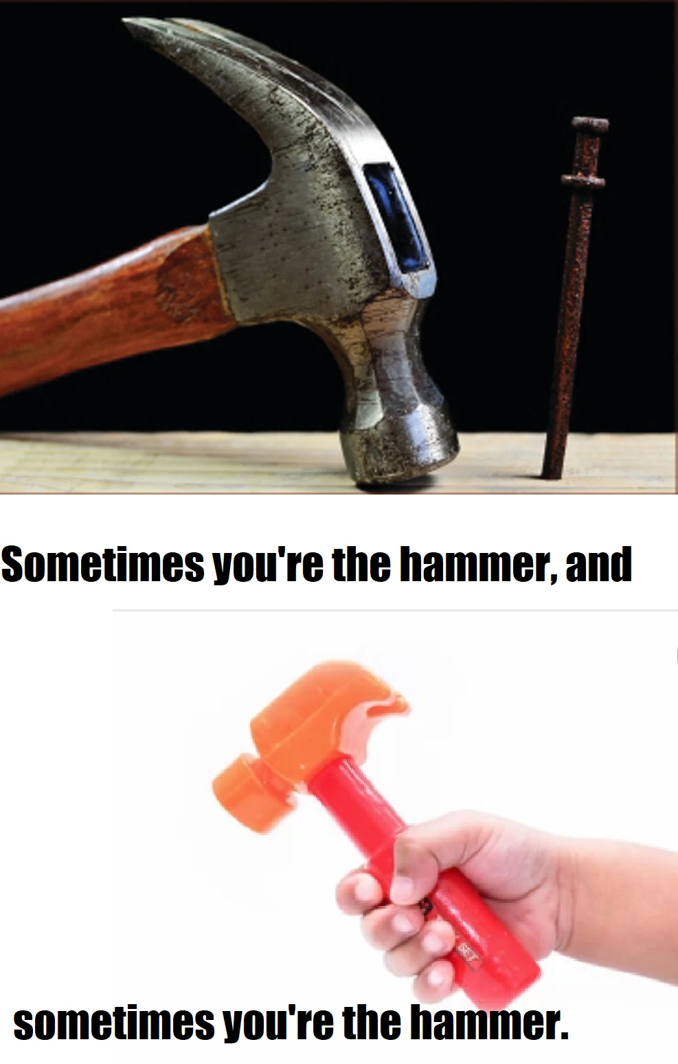 Sometimes Youre The Hammer Scrolller