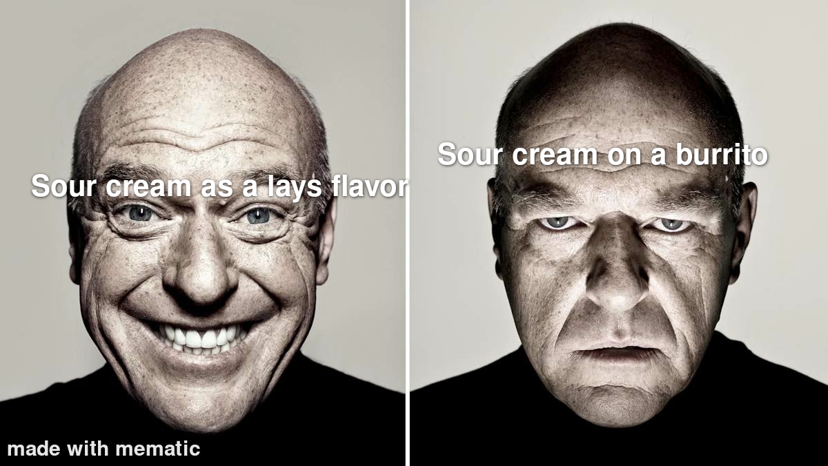 Sour cream and burritos don't mix Scrolller