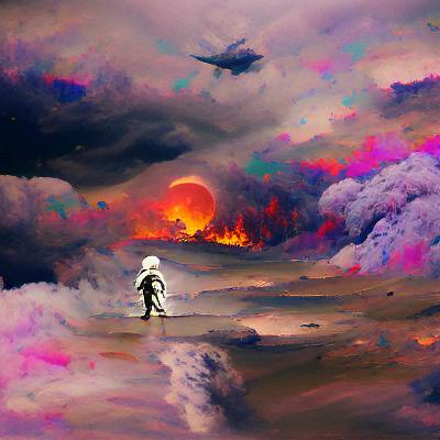 spaceman in a beautiful apocalypse | Scrolller