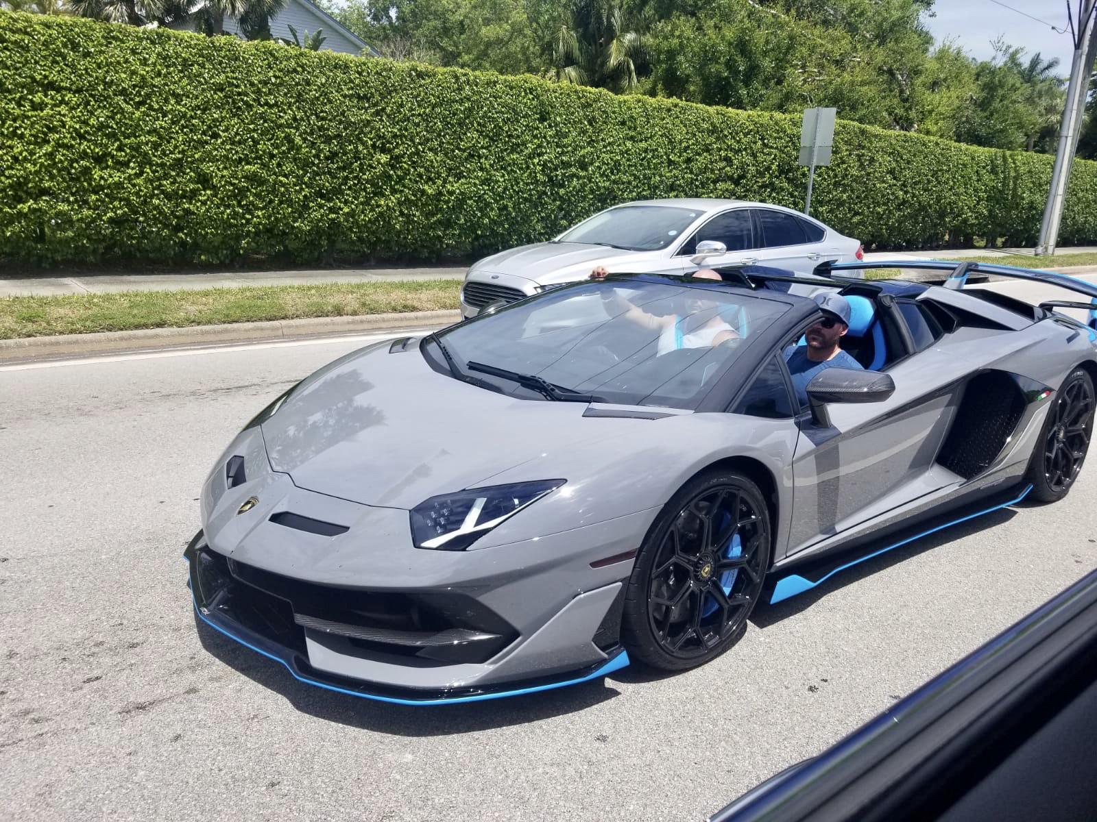 Spotted this Aventador SVJ roadster] in southern