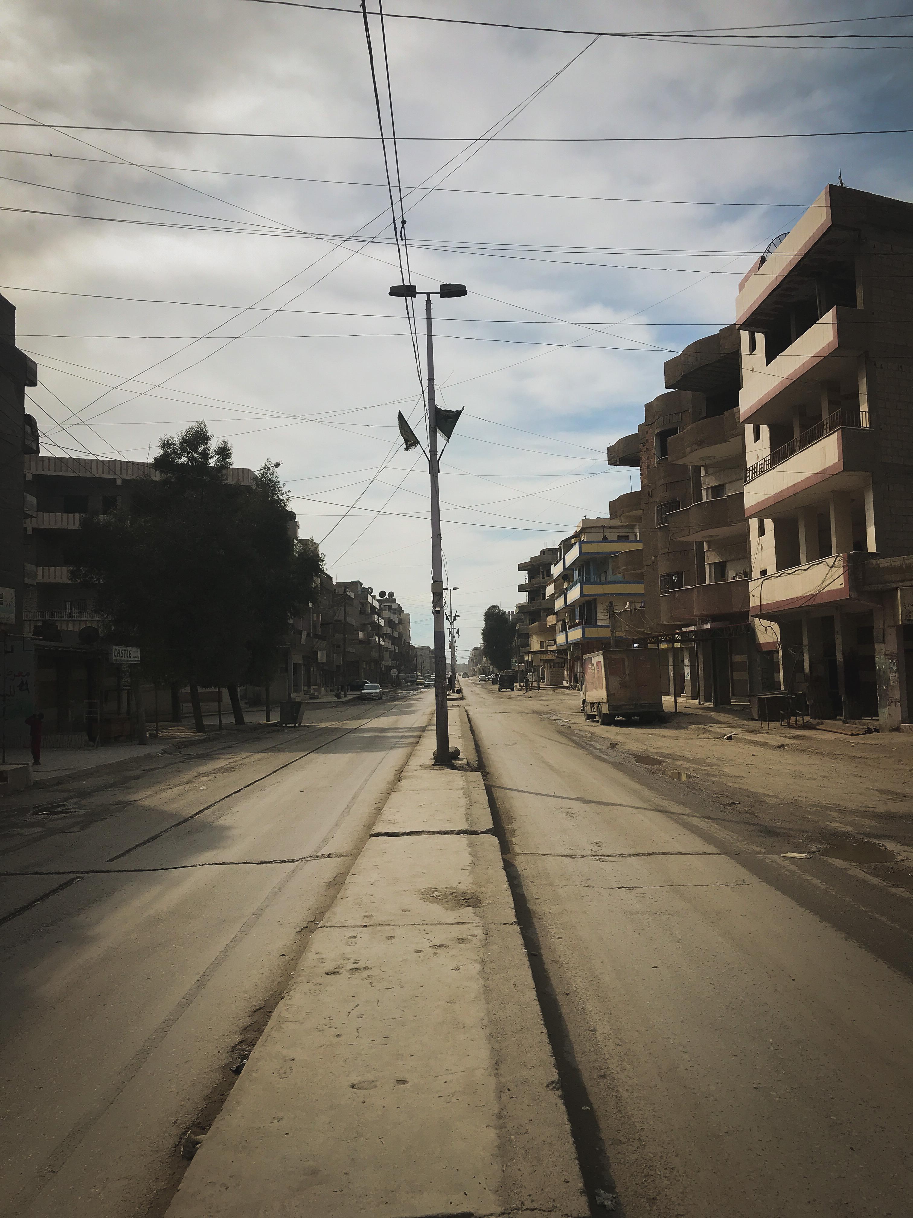 Street are empty in one of Rojava’s largest cities due to the ...