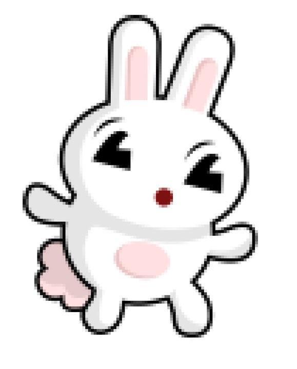 Stylized Funtime White Rabbit Sprite | Scrolller
