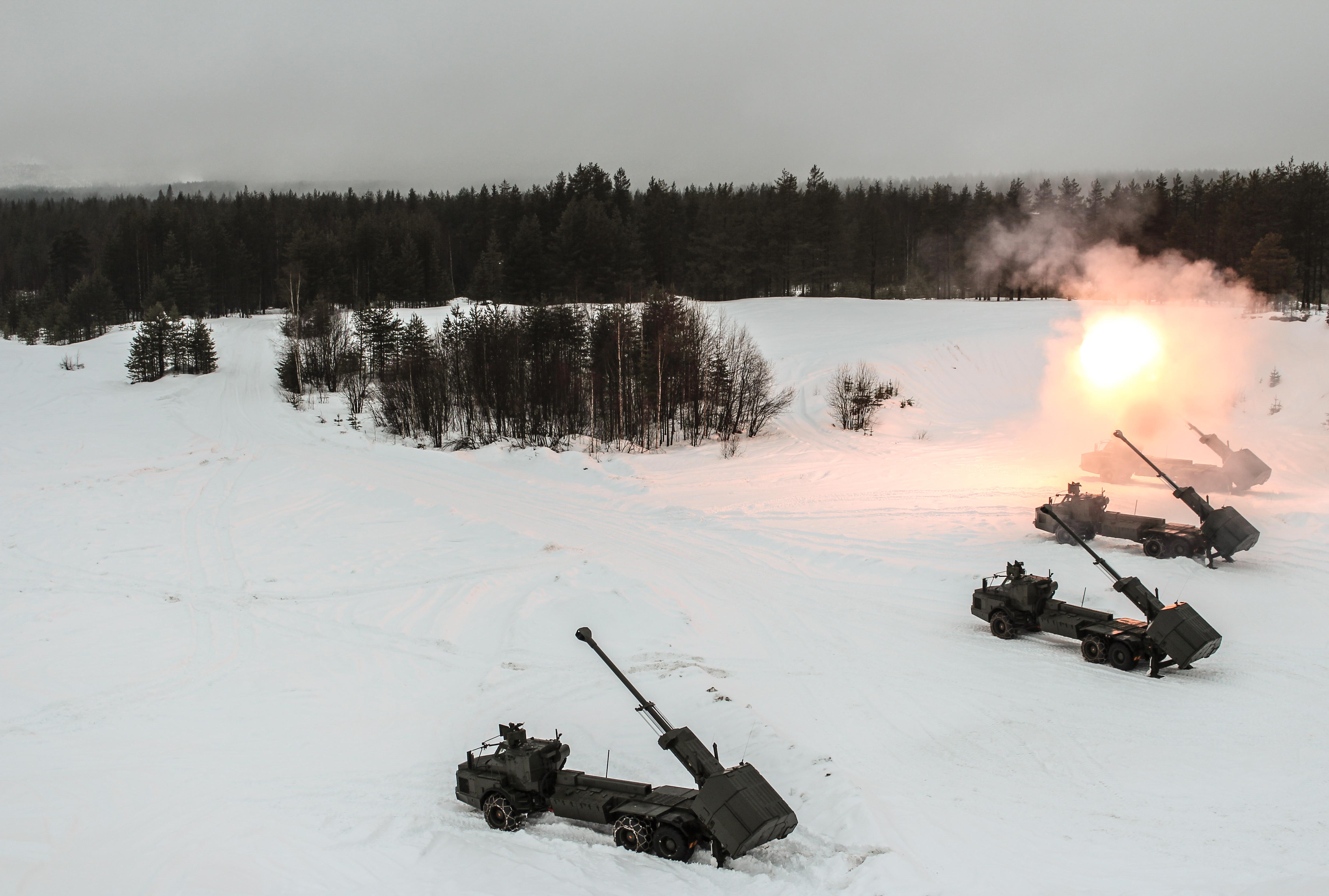 Swedish Archer Artillery System firing [4935x3327] | Scrolller