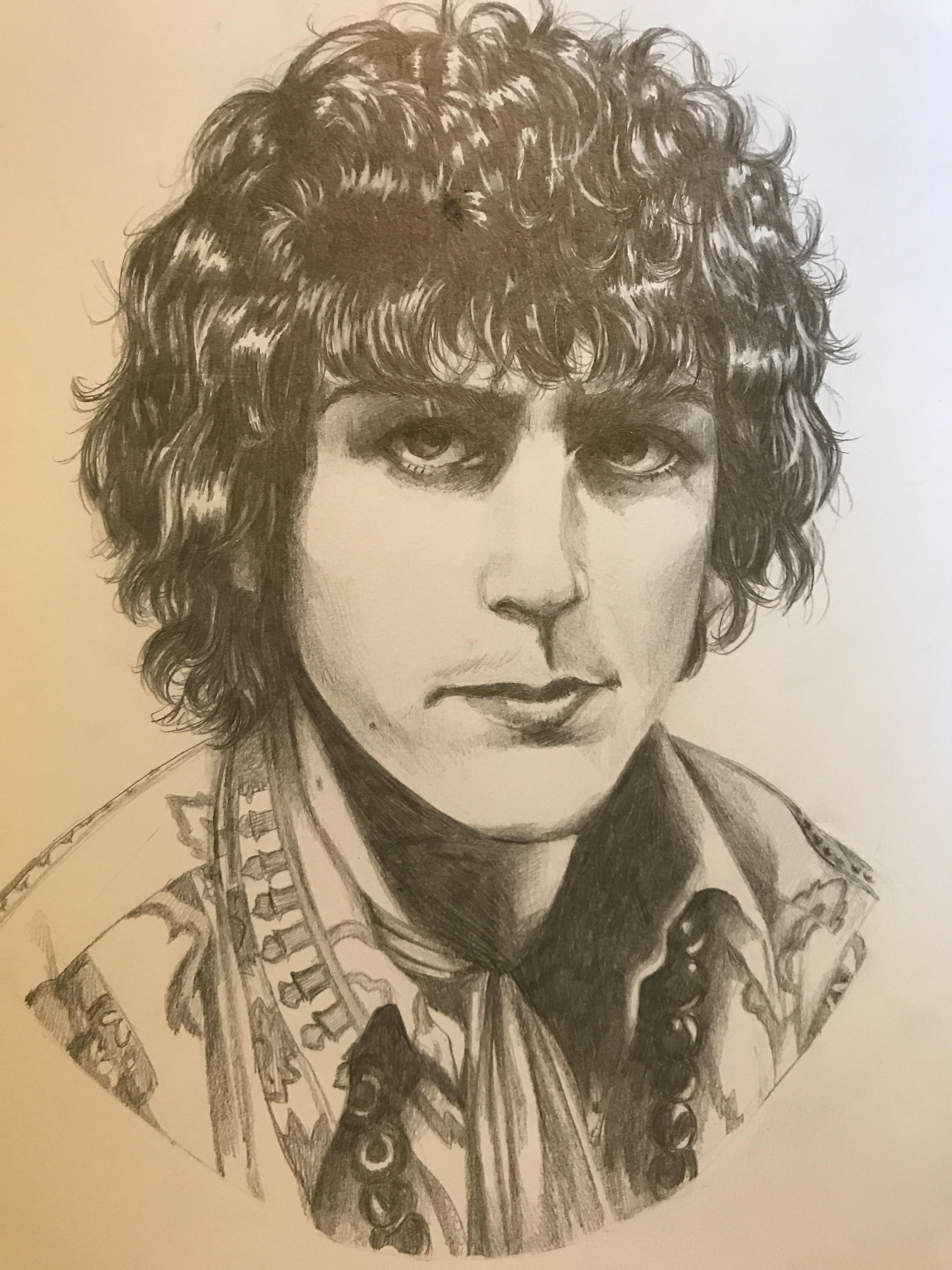 Syd Barrett, Me, Graphite, 2020 | Scrolller