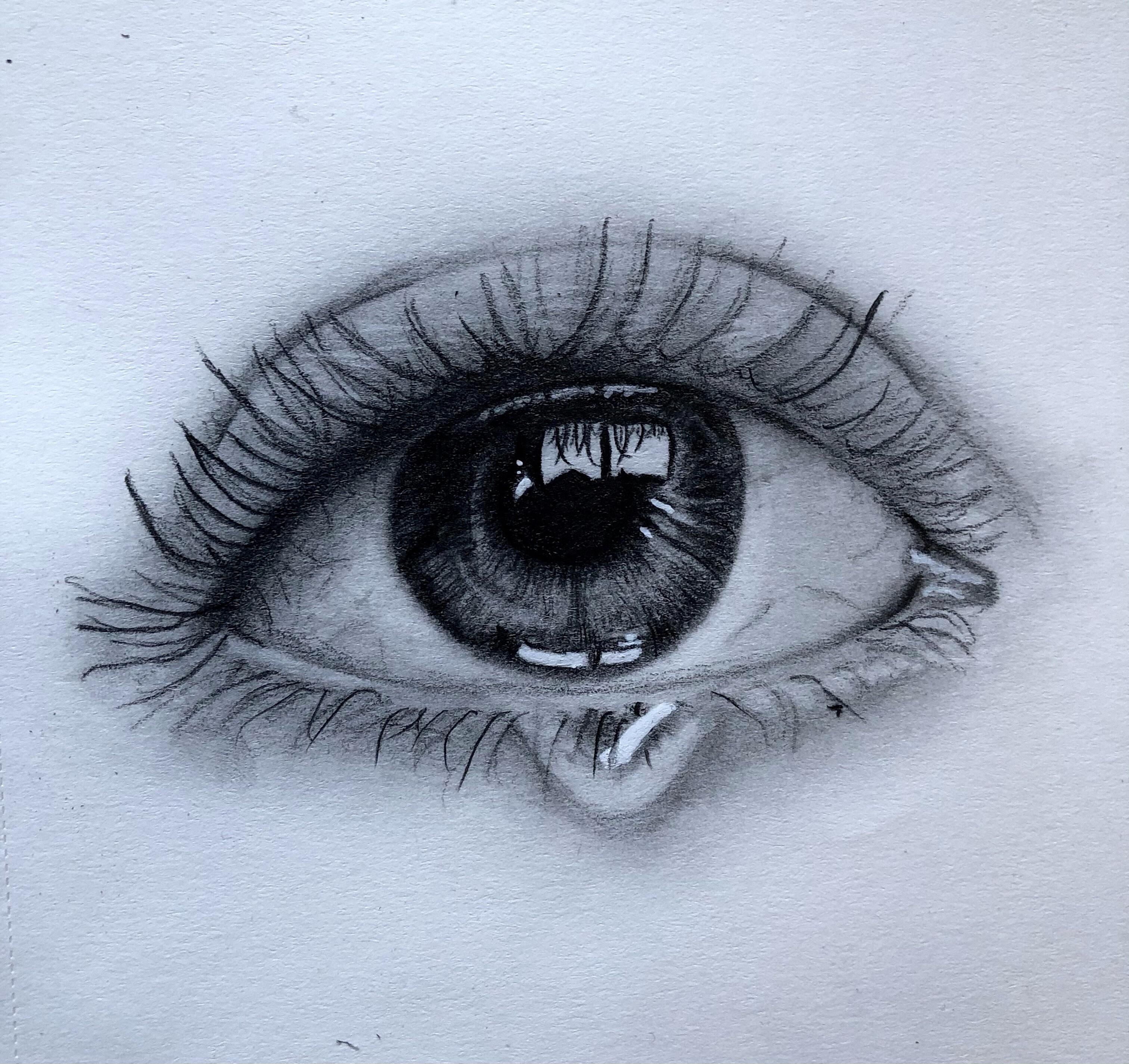 Tears, me, graphite, 2021 | Scrolller