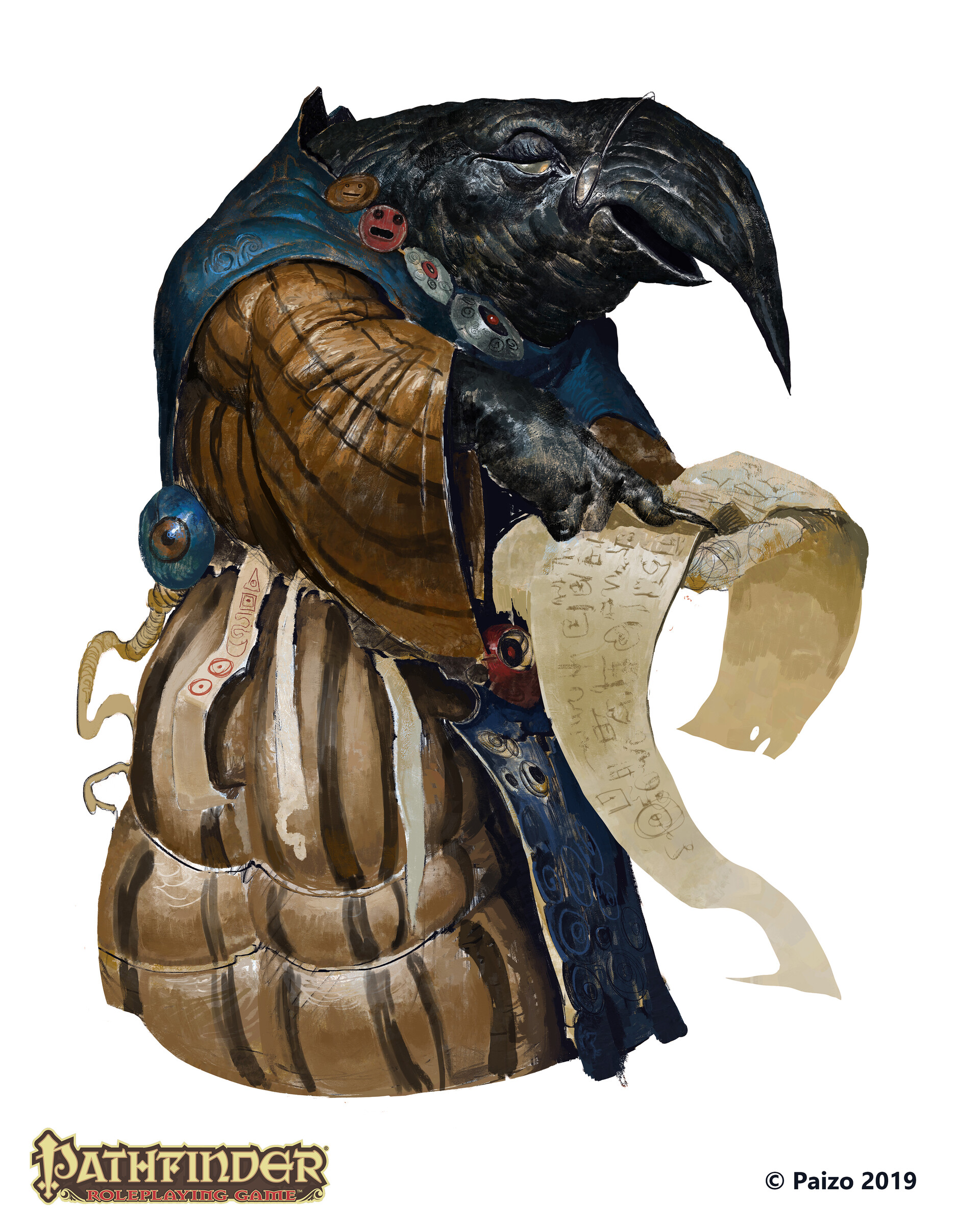 Tengu Scroll Ragnarok Tengu Scholar by Henrik Rosenborg | Scrolller