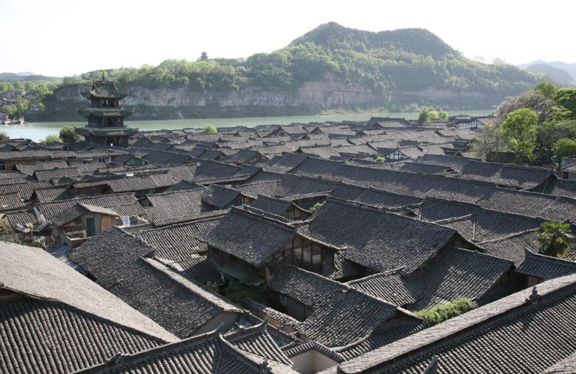 The Ancient Old Town Langzhong In Sichuan Province Since Warring States