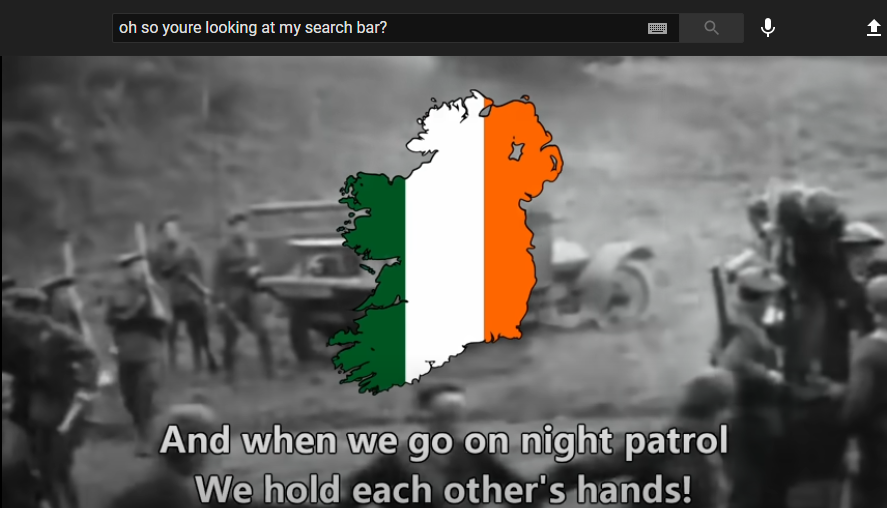 The best thing in the Irish resistance song is that they're basically