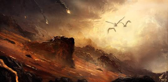 My latest painting: "The Eagles"