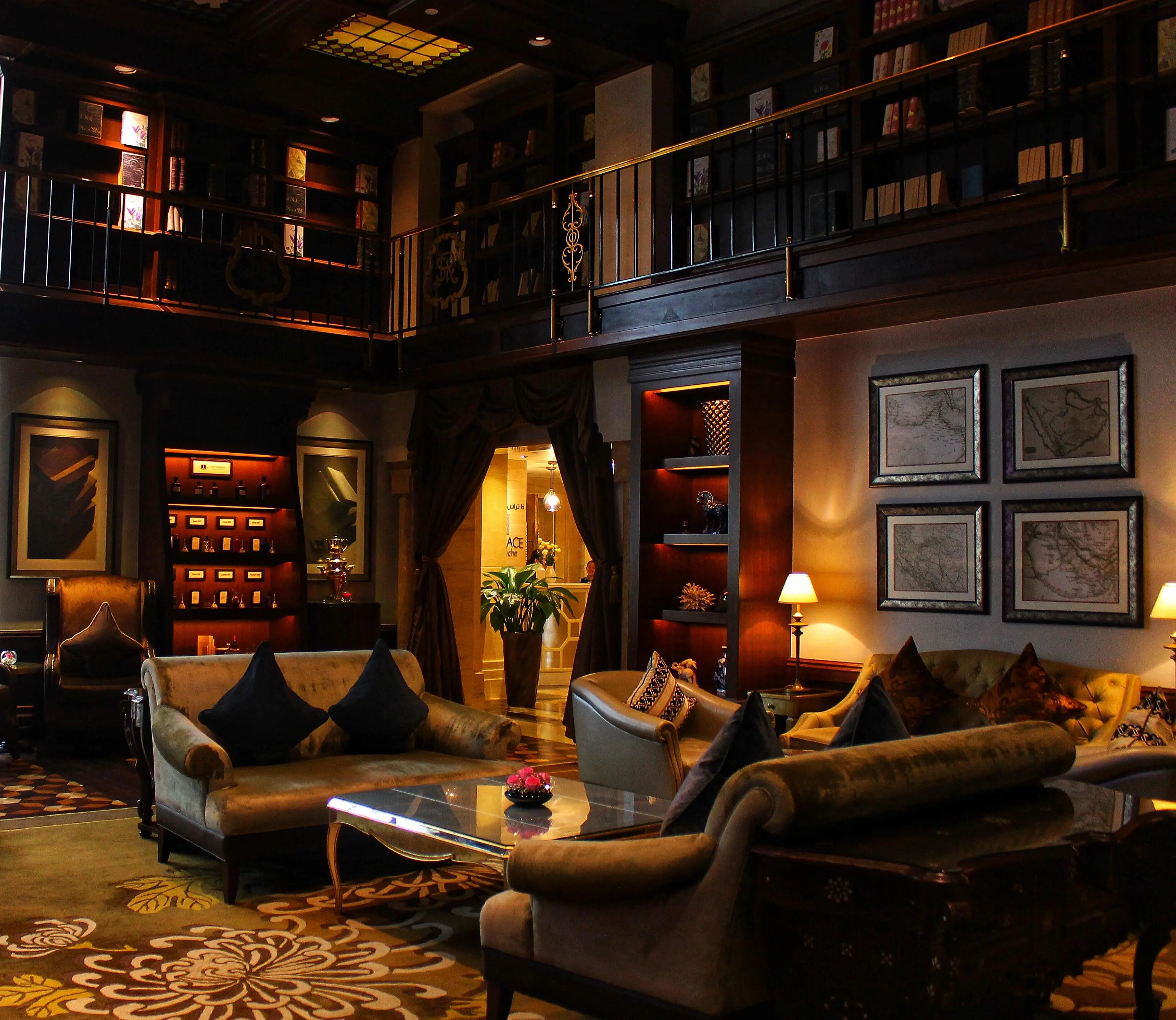 The library at the St. Regis is Abu Dhabi. Yowza. [3283x2848] [OC ...
