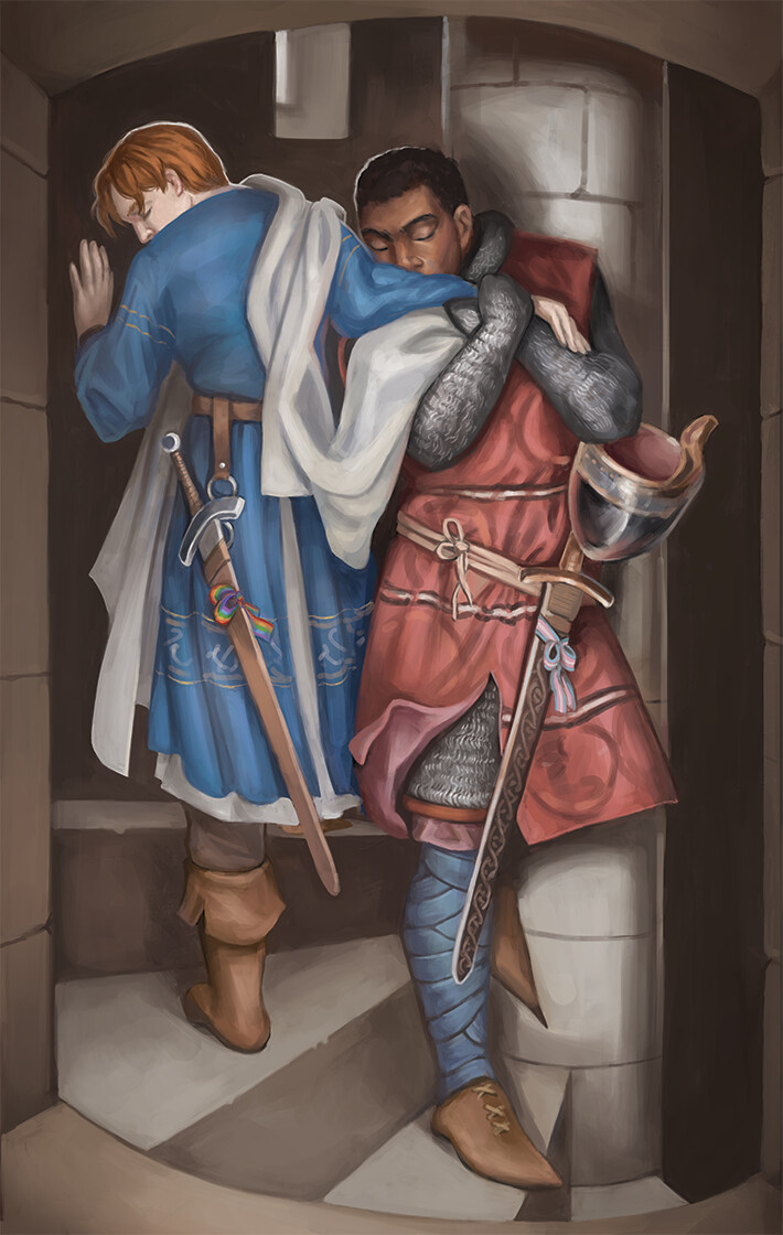 The Meeting on the Turret Stairs by Joanna Szczepańska Scrolller