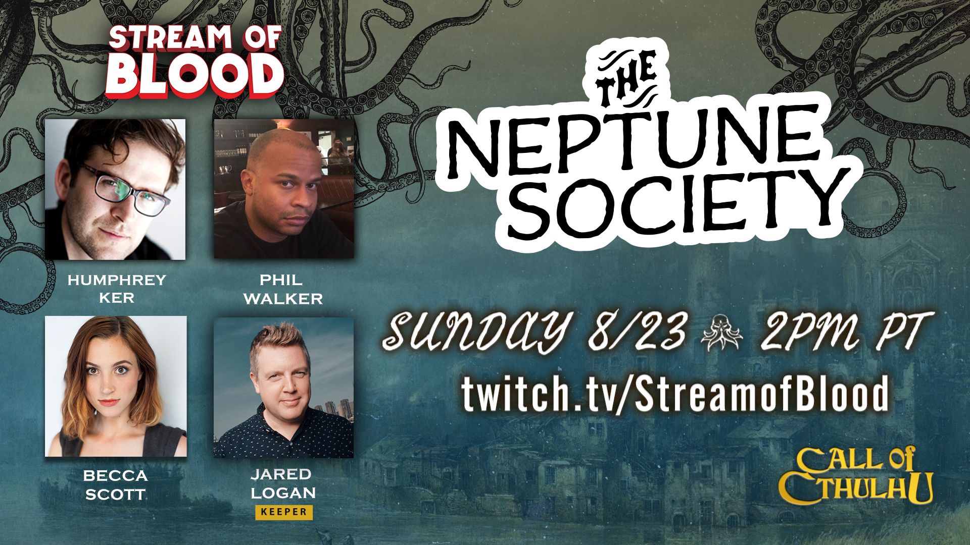 The Neptune Society a Cthulhu by gaslight livestream with Becca Scott