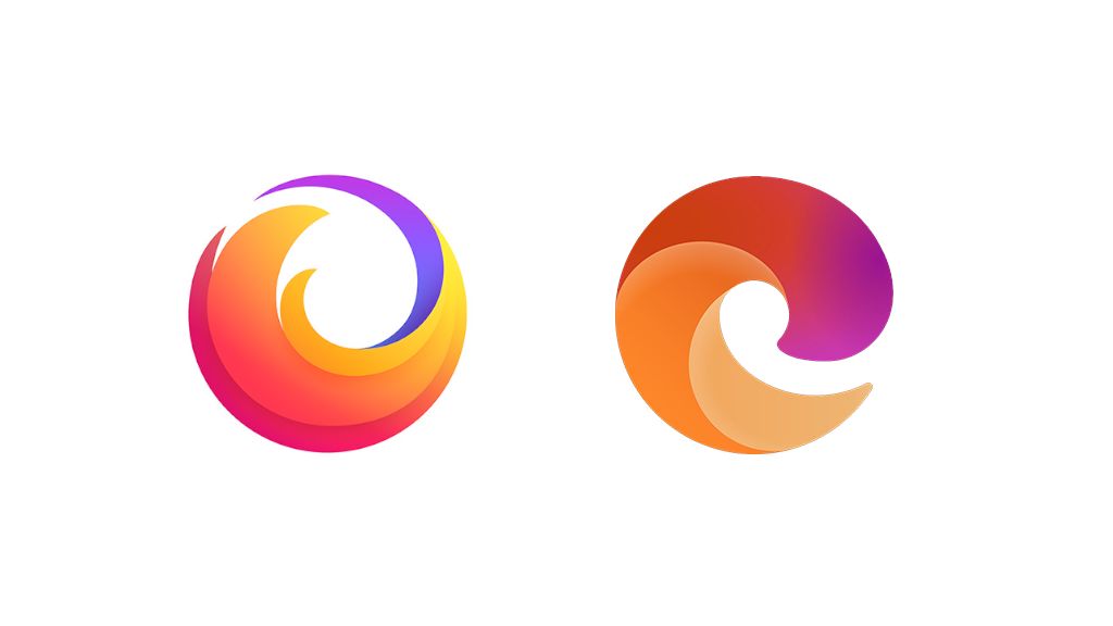 The new Edge icon looks vaguely similar to Firefox's when the colours ...