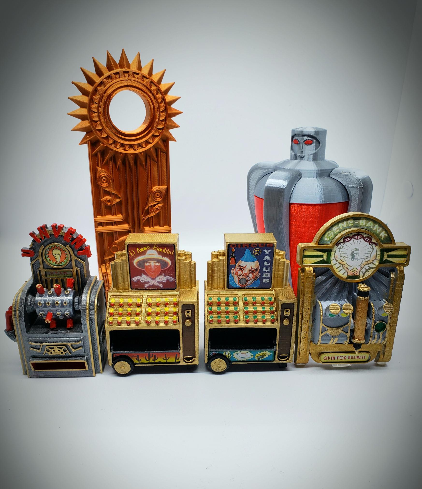 The Rapture Family :) All of my 3D printed Bioshock stuff in one photo ...