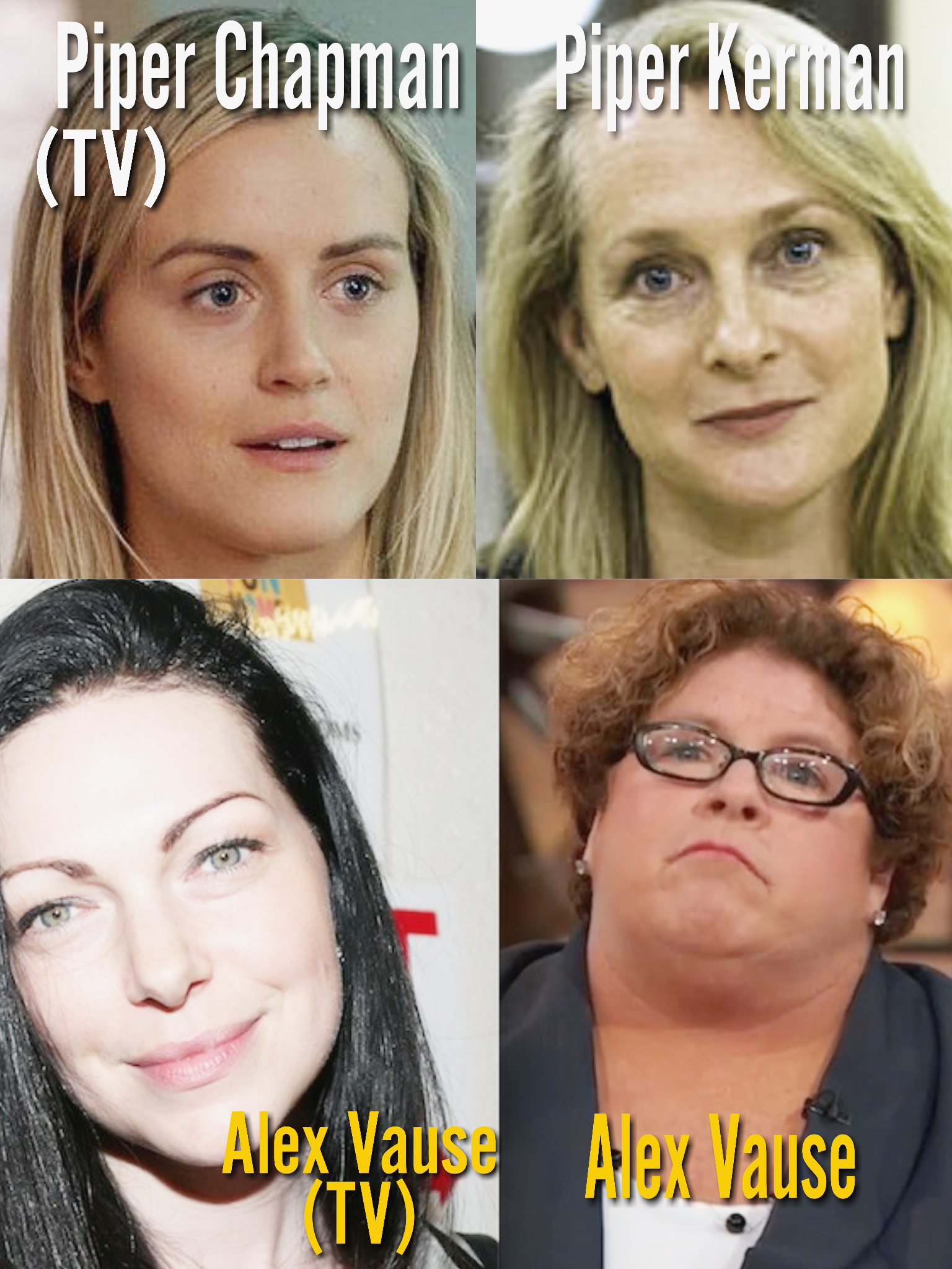 The Real Piper and Alex and their TV Characters | Scrolller