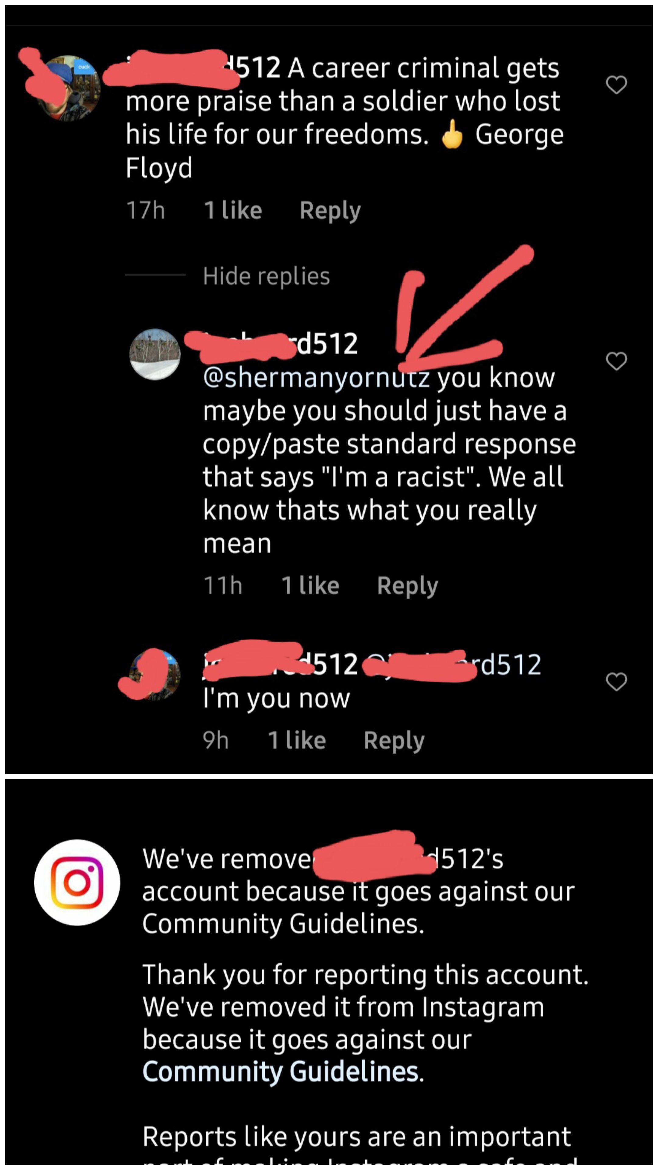 This guy changed the name and picture on his Instagram account to
