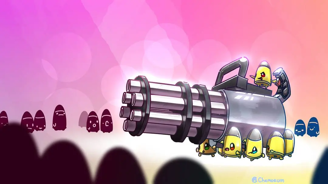 This minigun runs on teamwork [1920x1080] | Scrolller