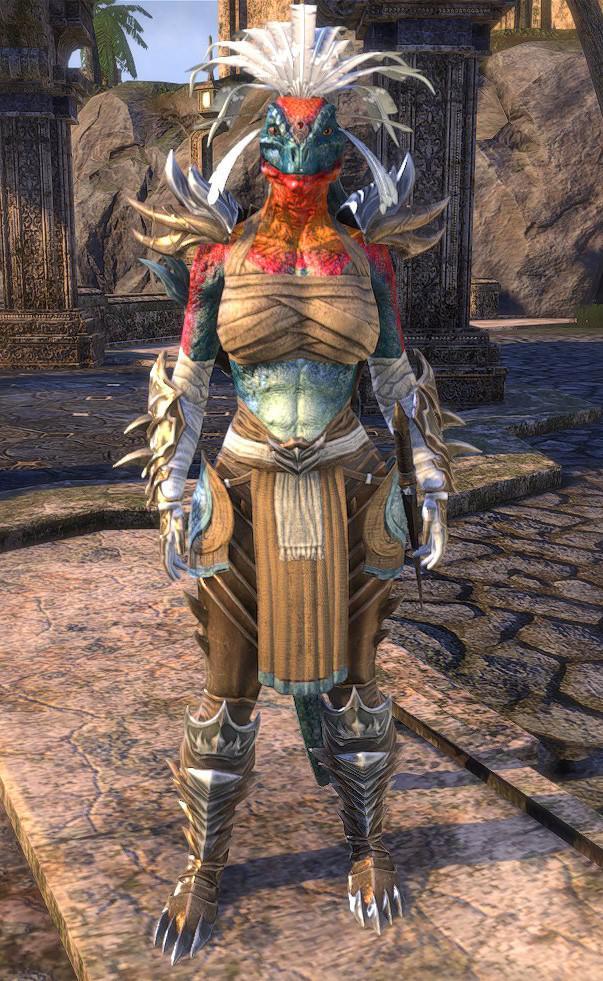 Thought Id Share My Eso Argonian Tank From The Bright Throat Tribe