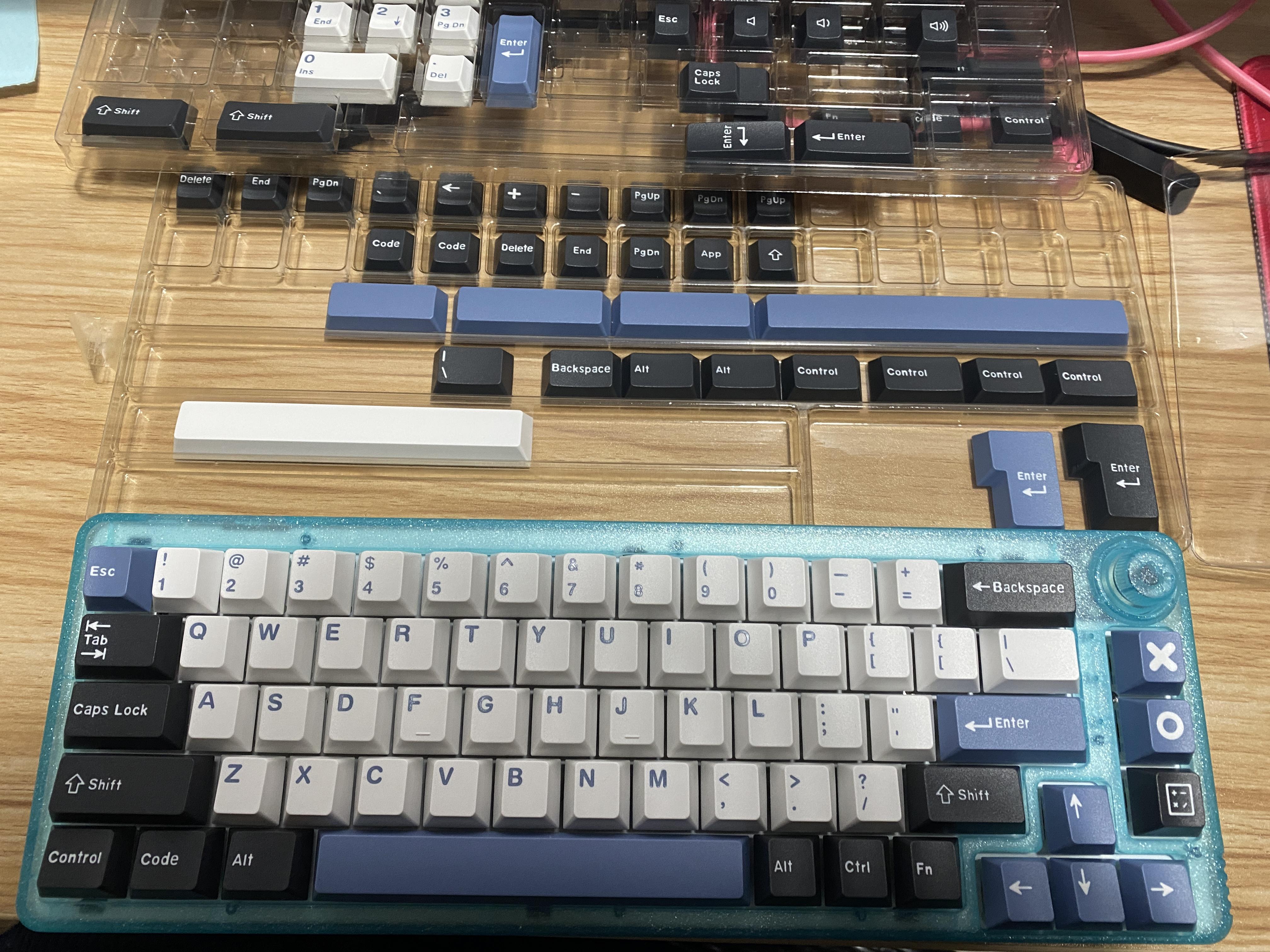 TM680+JWK Matcha Switche+ABS Polaris Keycaps Set Scrolller