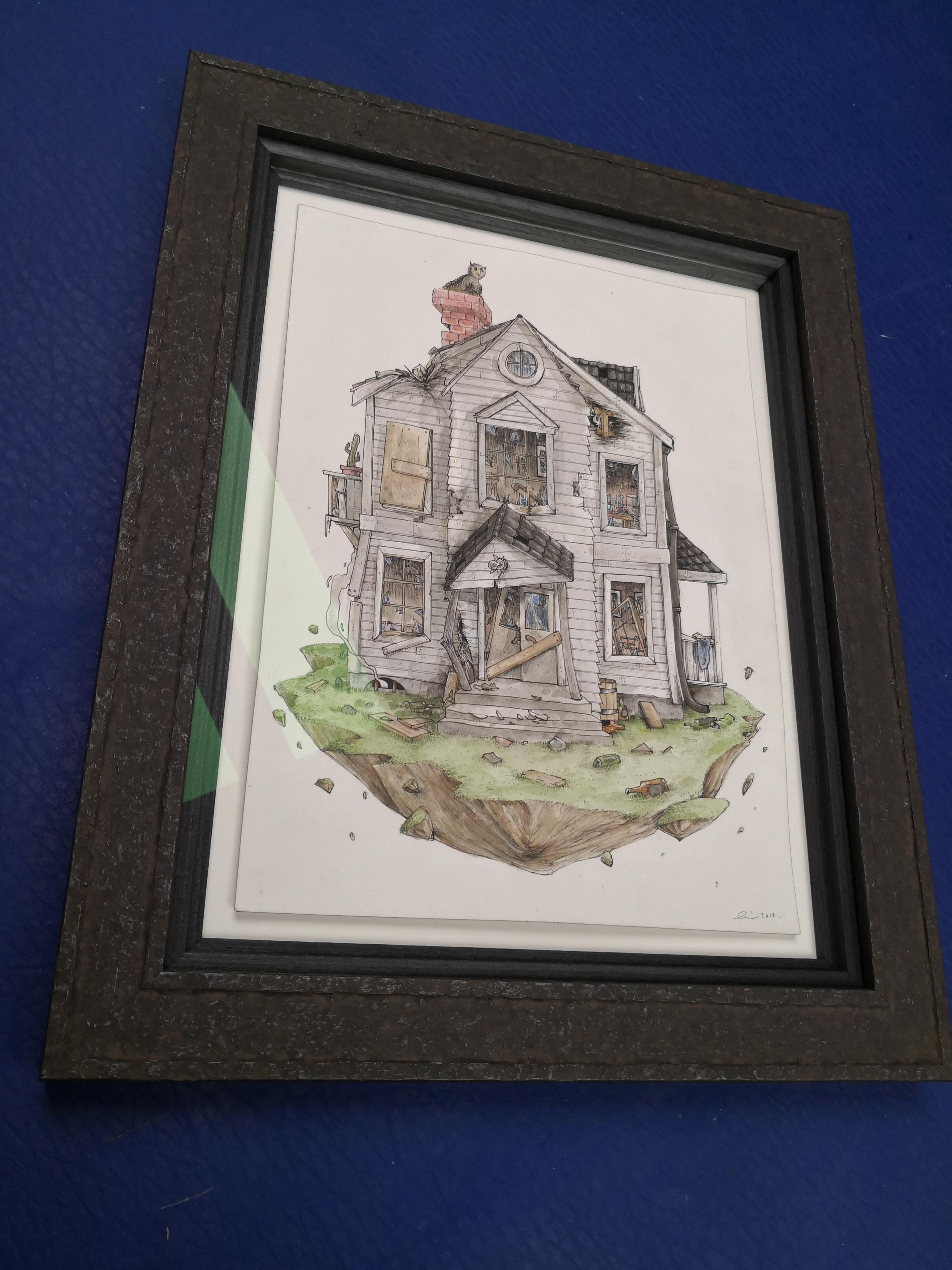 trap house drawing and frame by me Scrolller