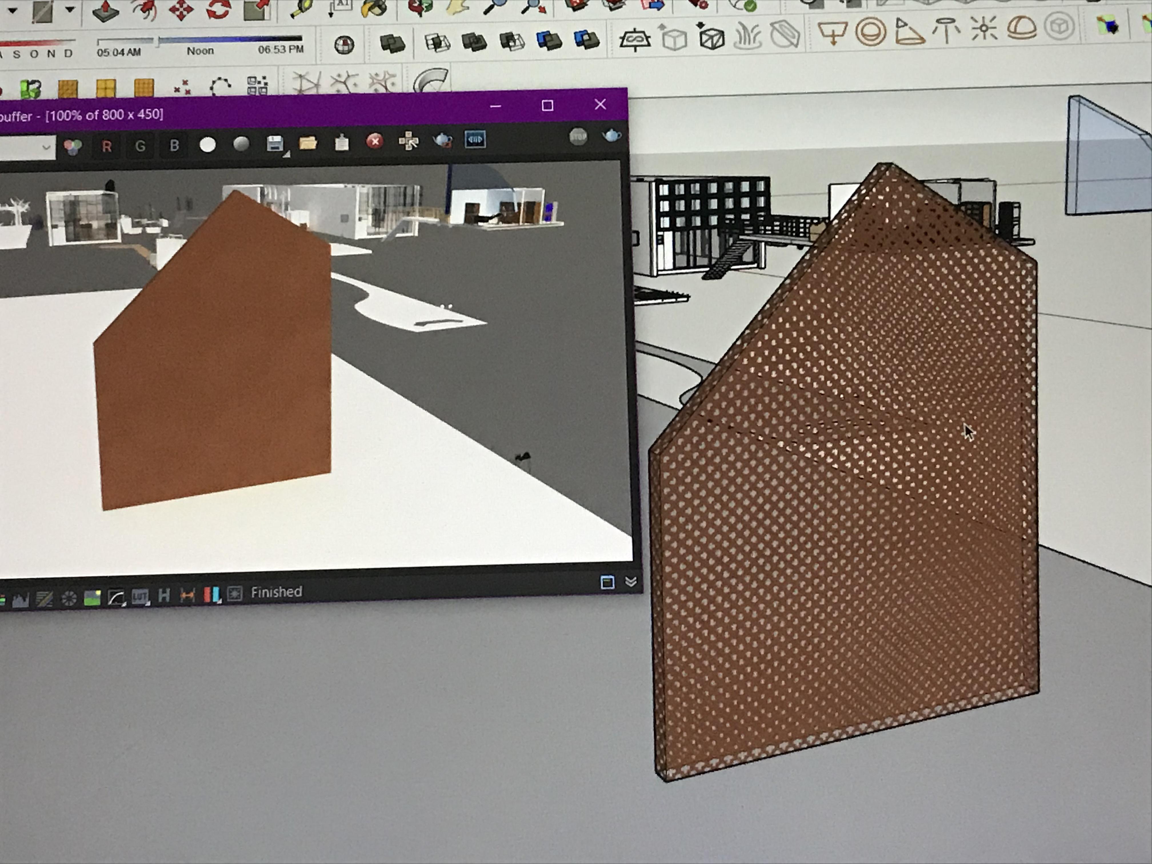 Render Metal Example Trying to render perforated metal panel, render came out as a solid ...