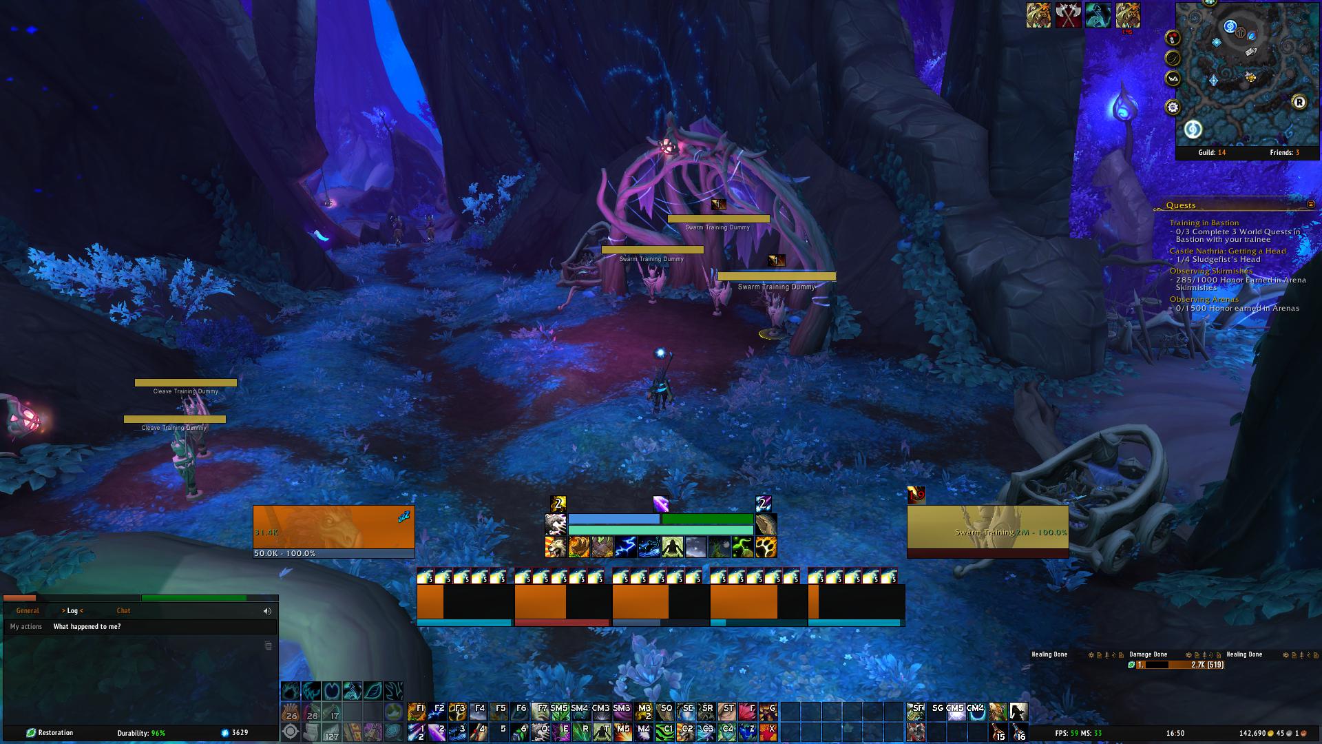 [UI] Finished my Resto Druid m+ setup(WA, ElvUI), what do you think ...