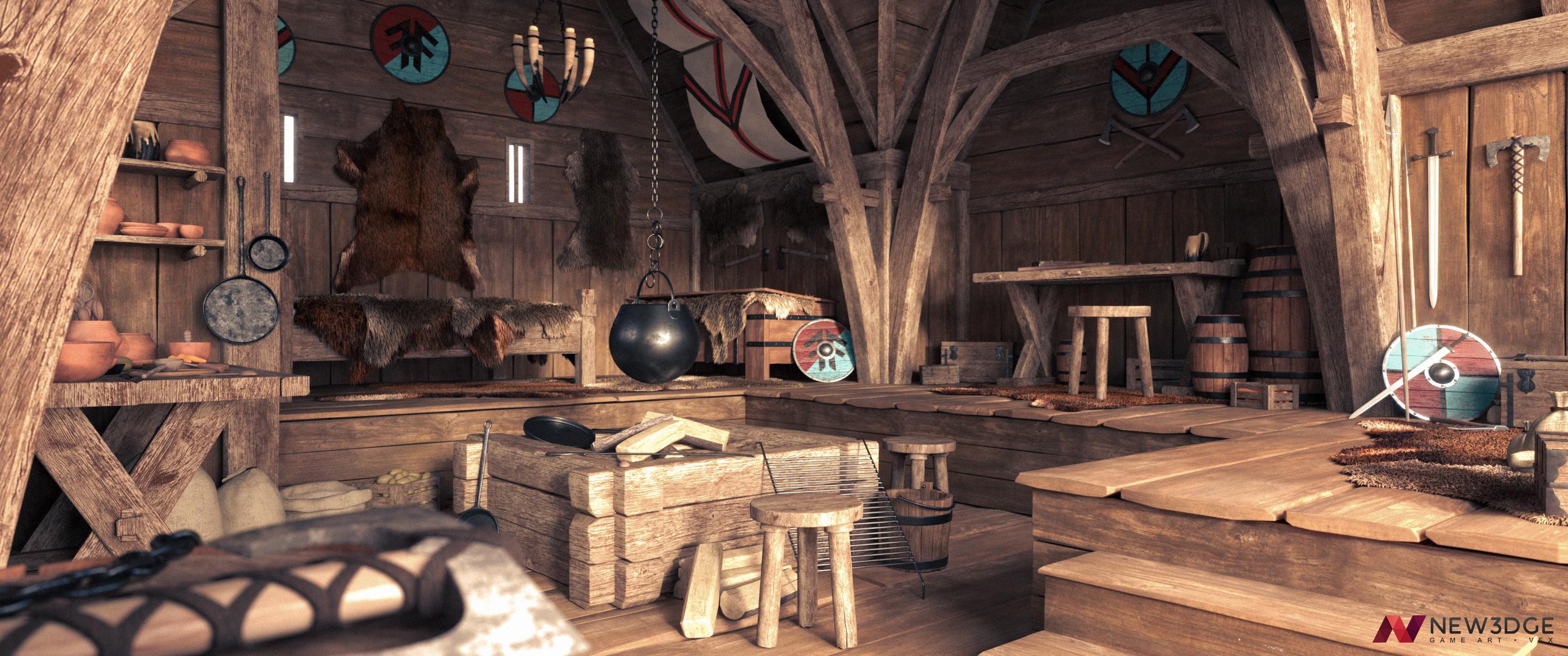 Viking interior that i made in 3D | Scrolller