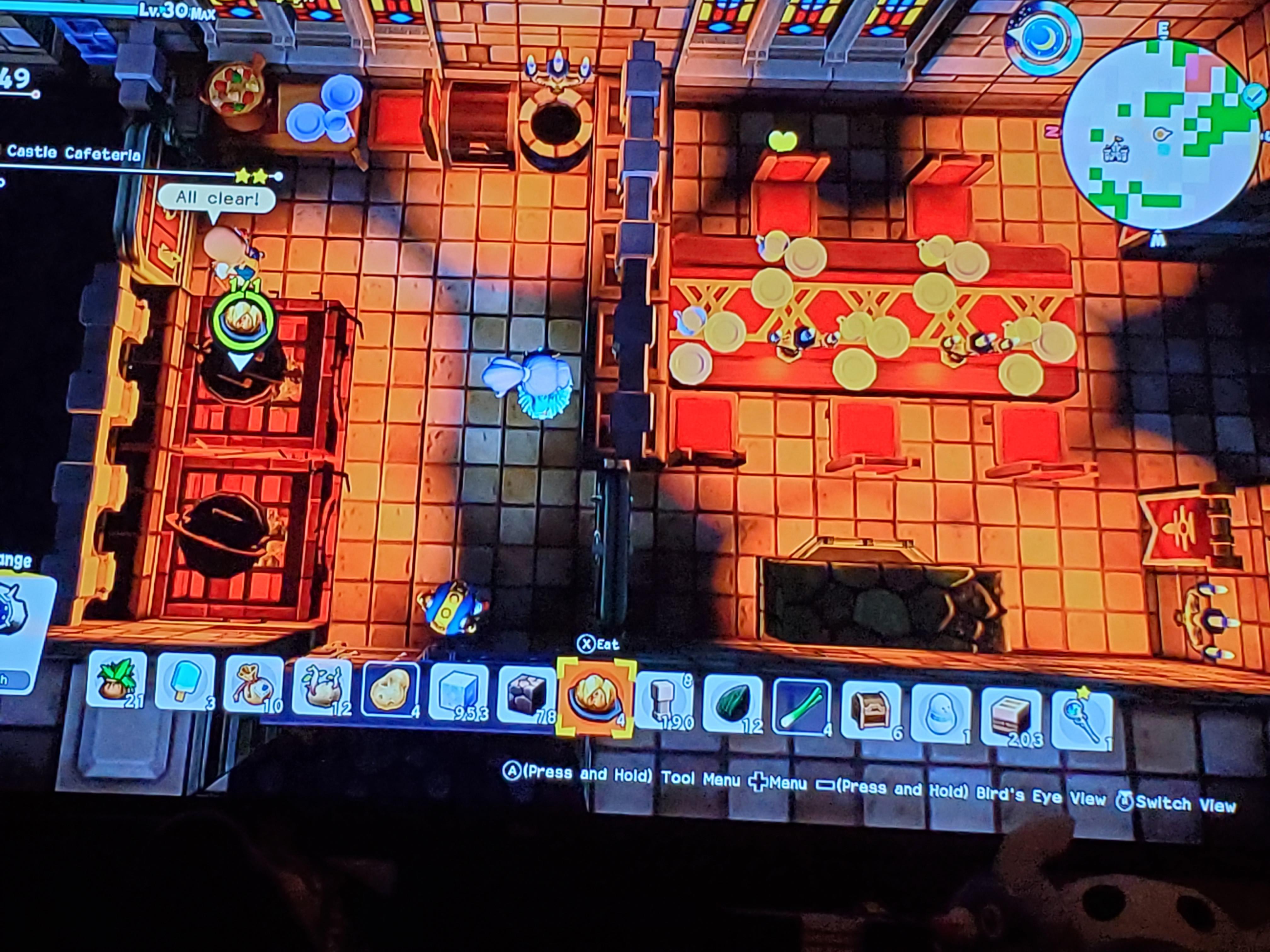 Villagers putting the food they make right back in the chest instead of