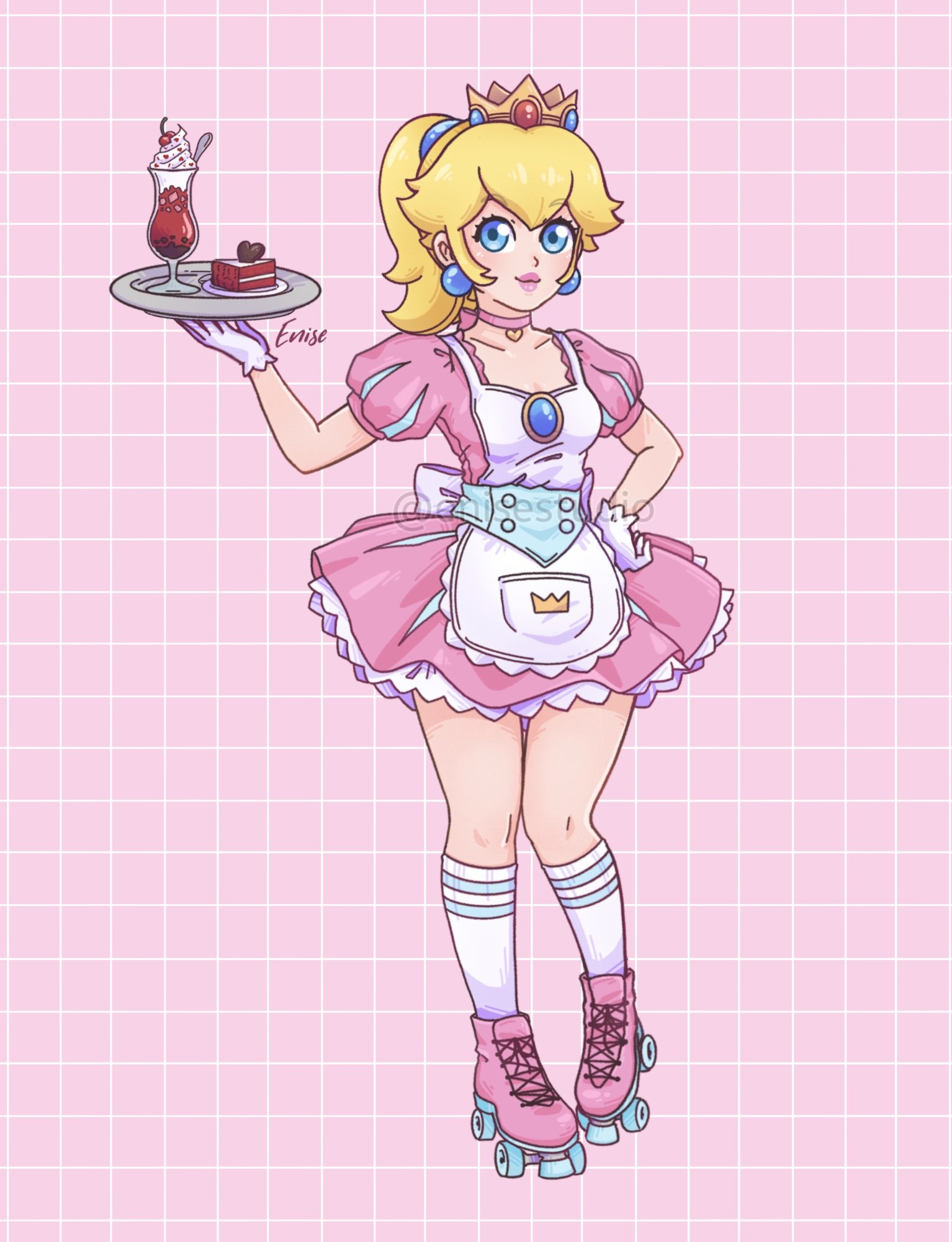 Waitress Peach | Scrolller