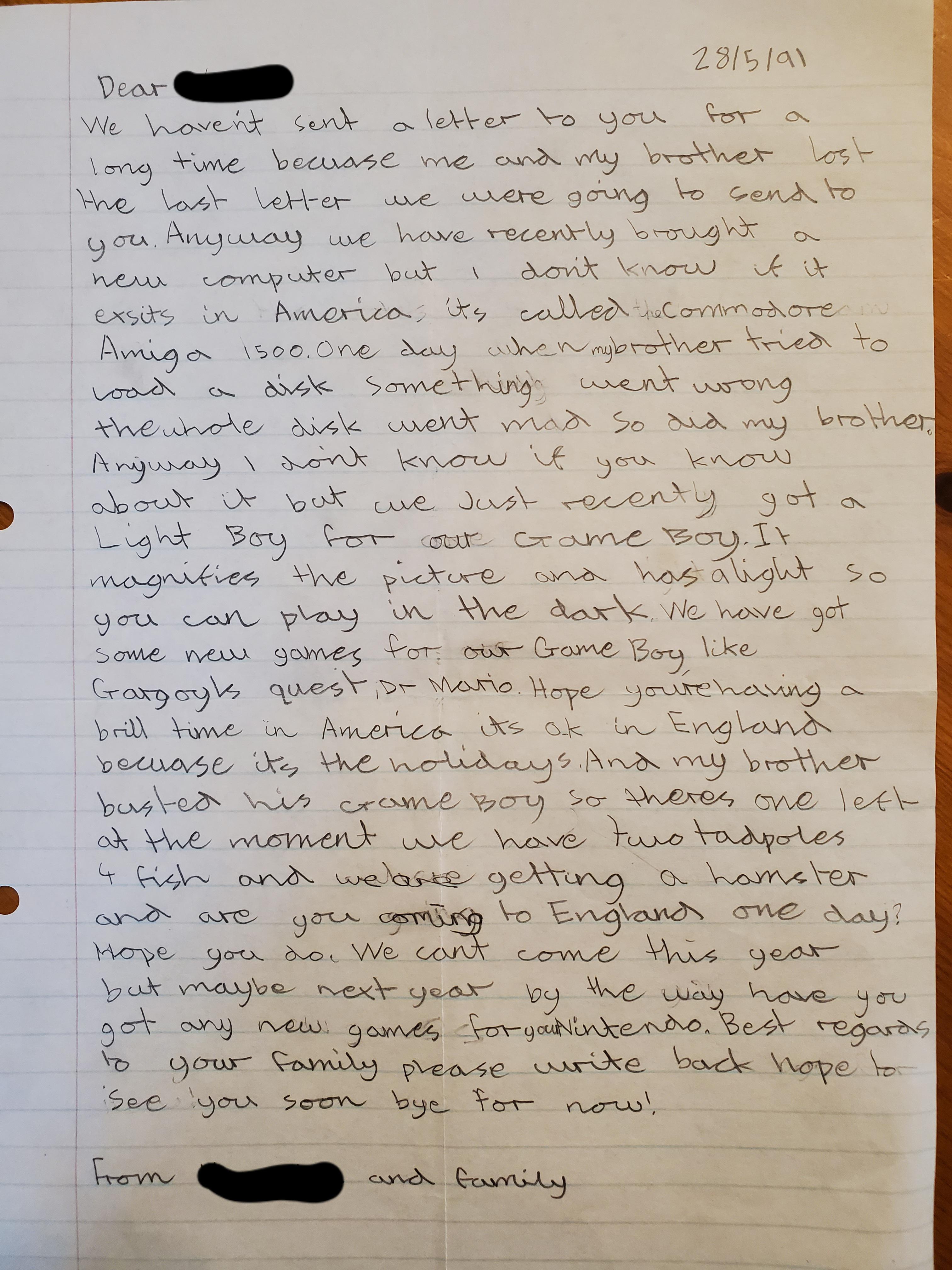 Was sorting some random stacks of paper at my parents' house today and ...